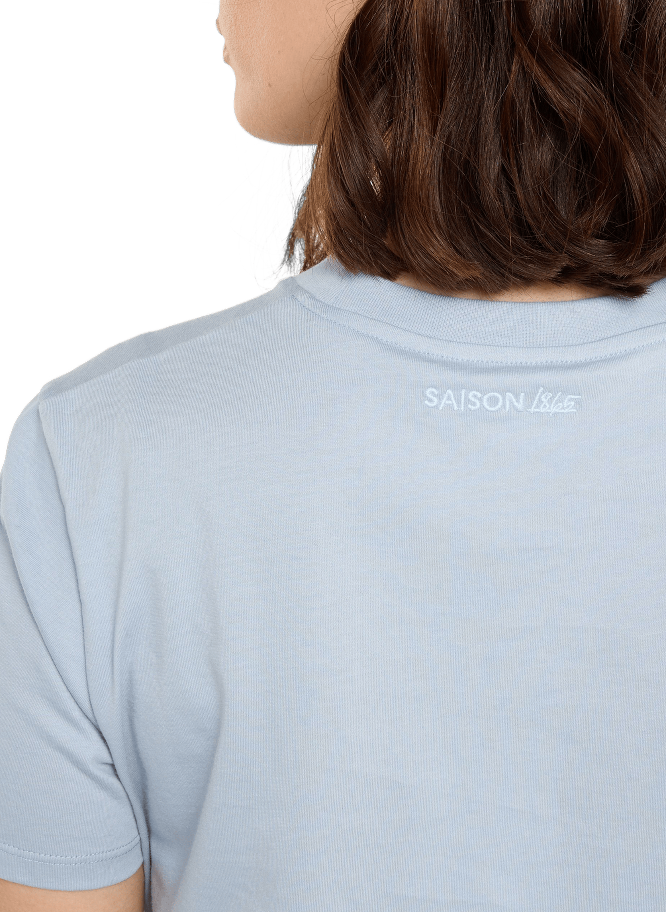 T-shirt court Acla en coton SAISON 1865 Bleu