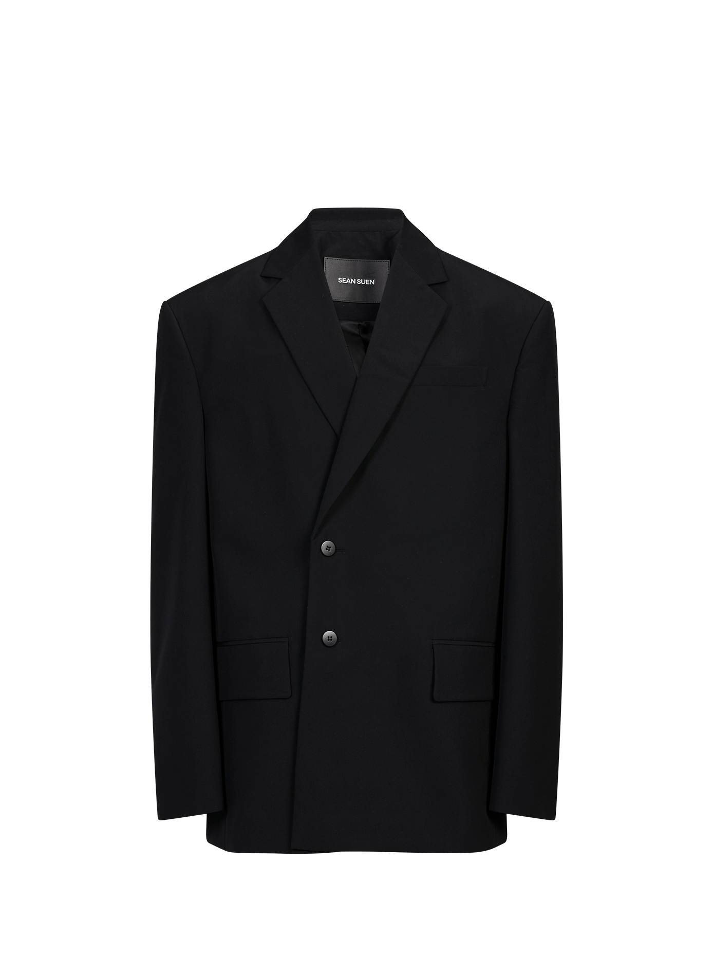 Veste de costume en laine mélangée SEAN SUEN Noir