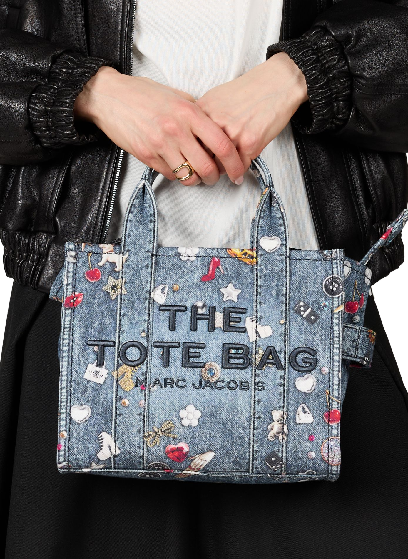 Sac cabas The Small Tote MARC JACOBS Bleu