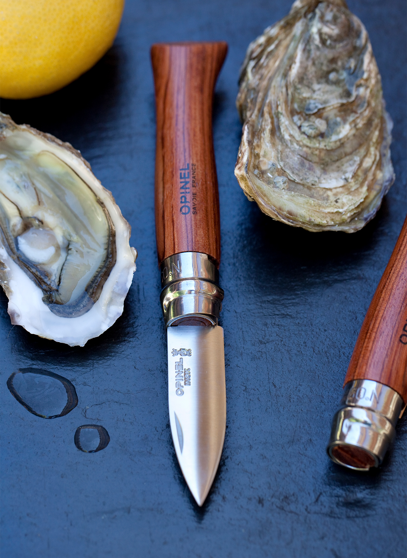 Couteau à huitre en acier inoxydable OPINEL Marron