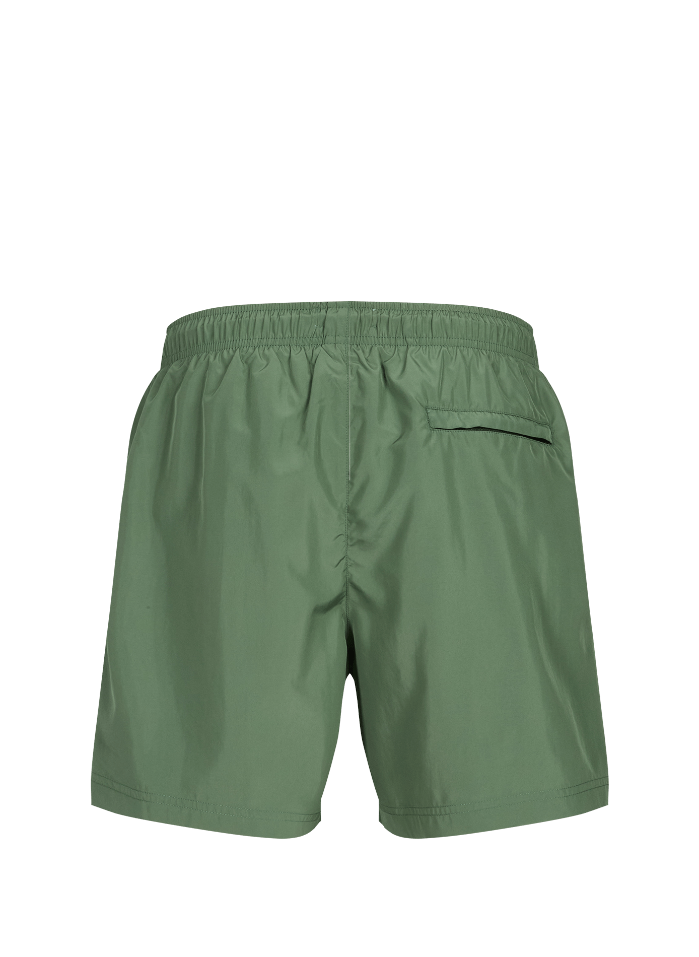 Solid swim shorts with elastic waistband and drawstring. ETON Green