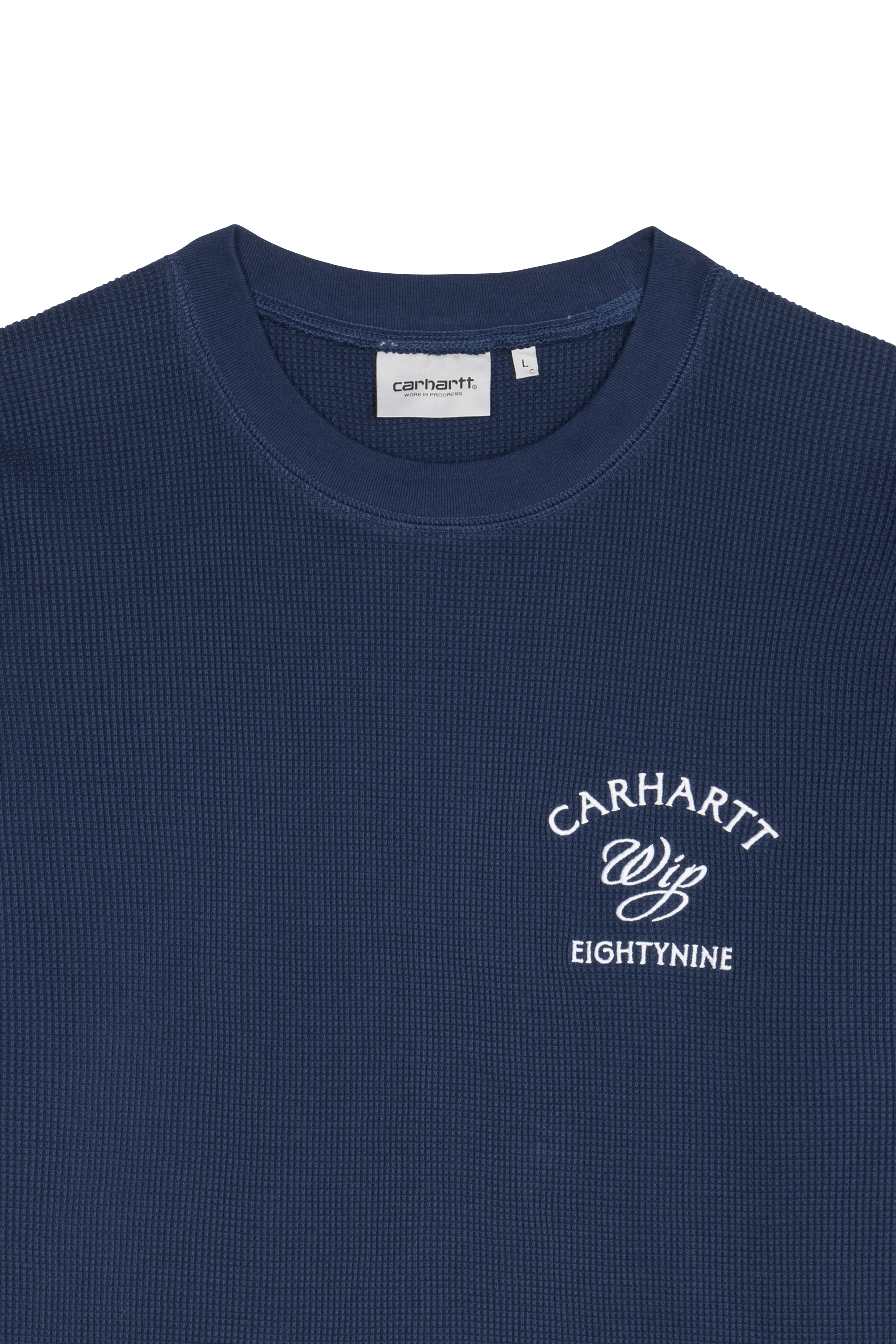 T-shirt l/s eightynine waffle t-shirt CARHARTT WIP Bleu