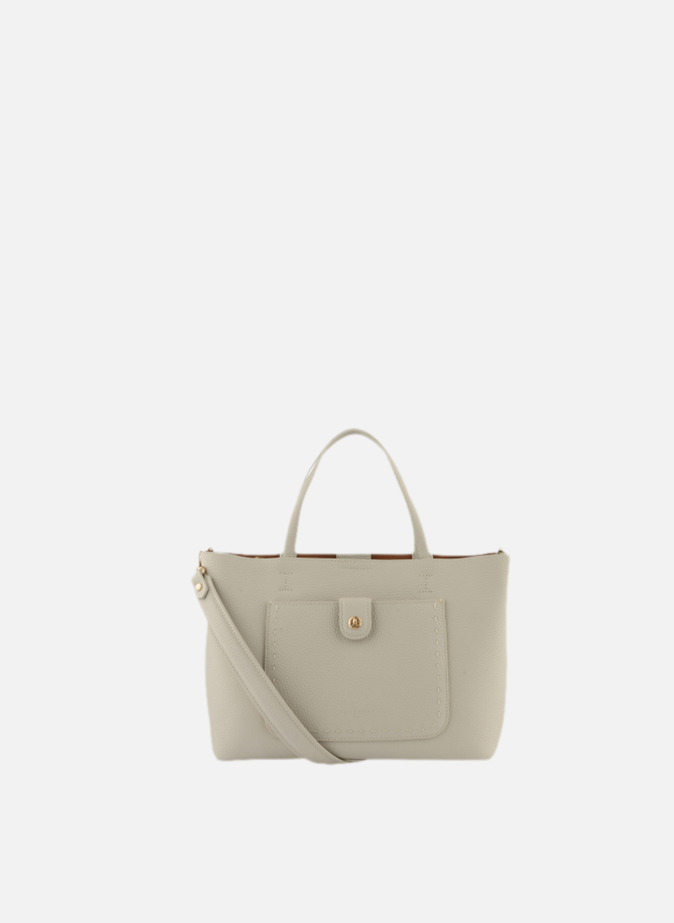 Bride soft | sac à main en cuir de vachette POURCHET Beige