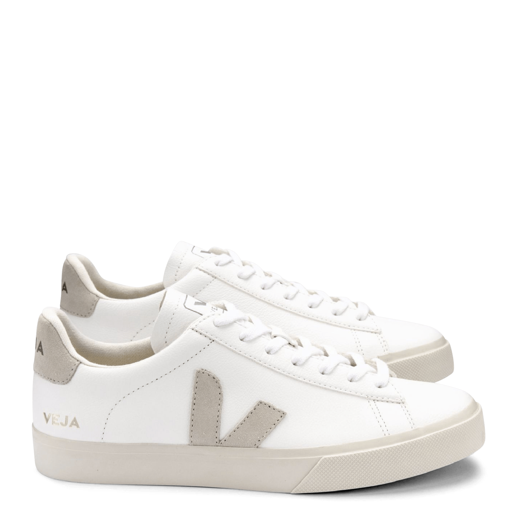 Baskets basses en cuir campo VEJA Blanc