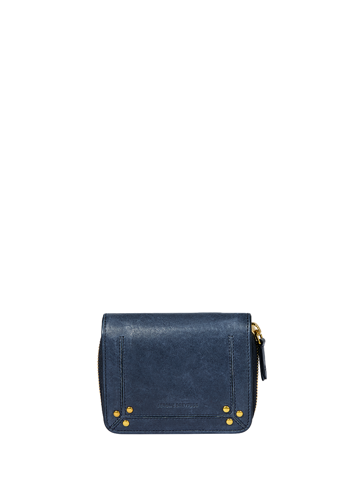Gekraakt leren portemonnee JÉRÔME DREYFUSS Blauw