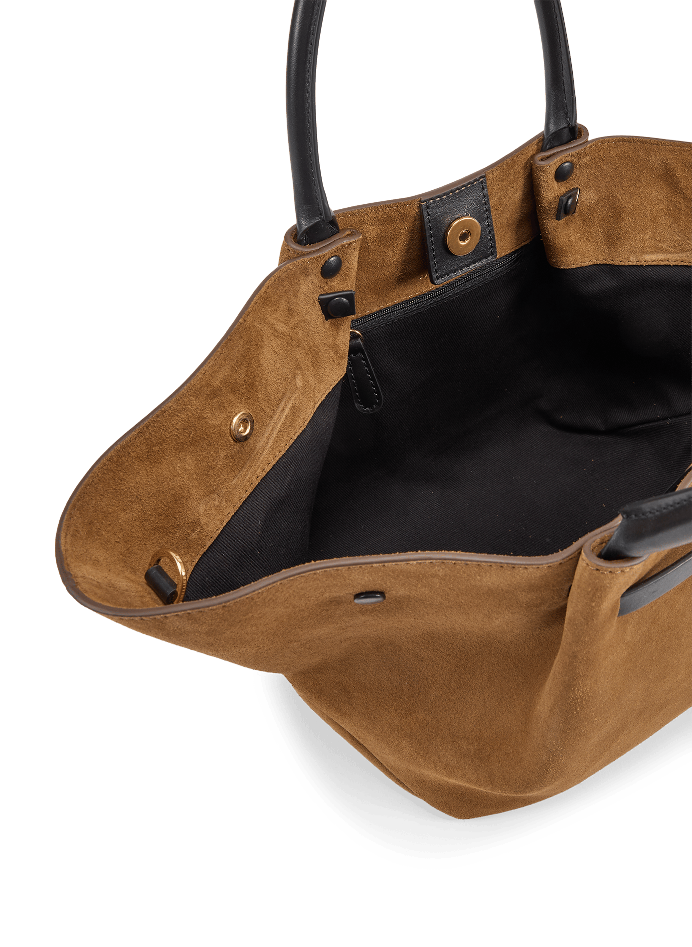 Gestreifter Ledertasche DEMELLIER LONDON Beige