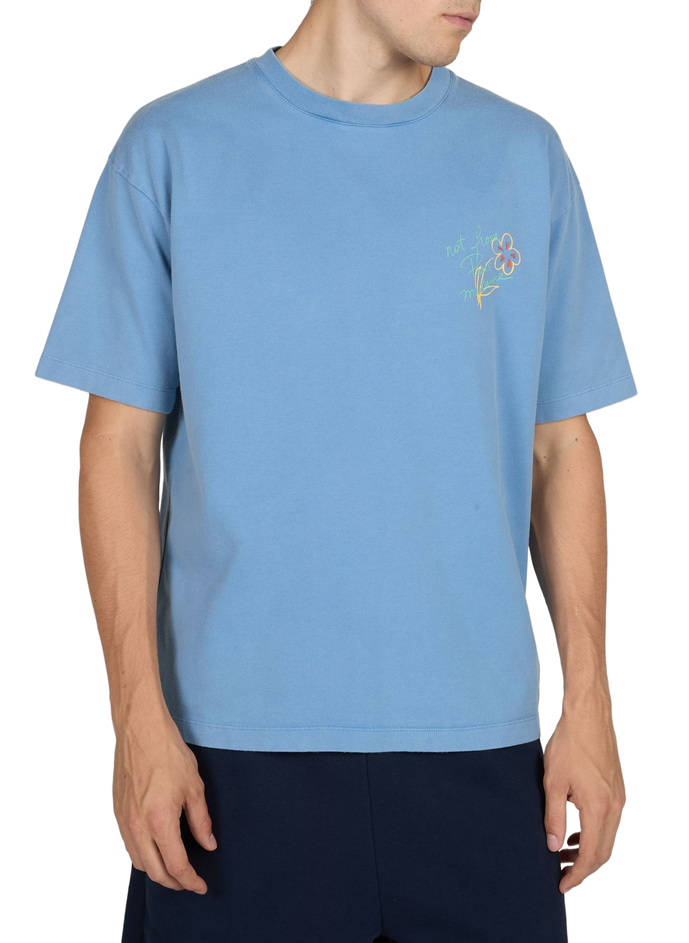 Tee-shirt en coton DROLE DE MONSIEUR Bleu