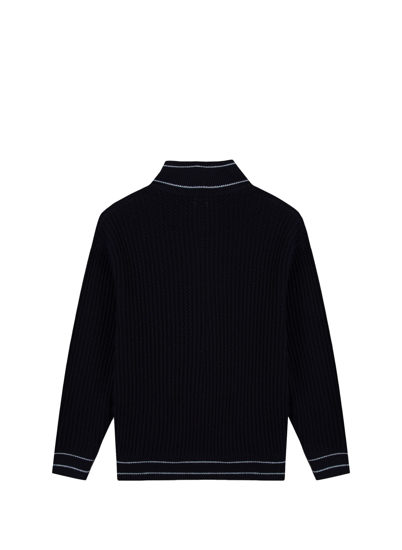 Zip-up high-neck wool vest MAISON LABICHE Blue