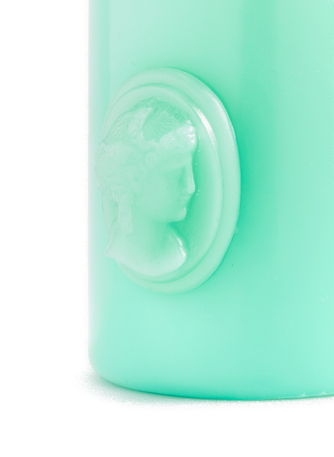Green cameo pillar candle - Christmas 2023 exclusive TRUDON No color