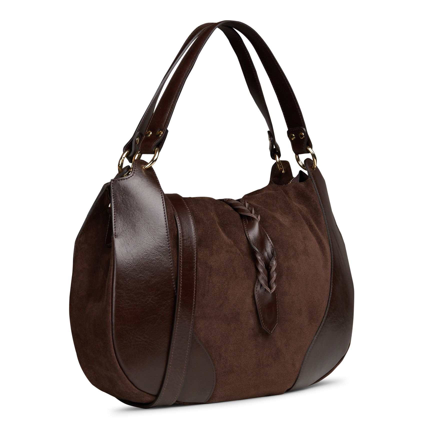 Sac porté épaule en cuir victor MAISON 123 Marron