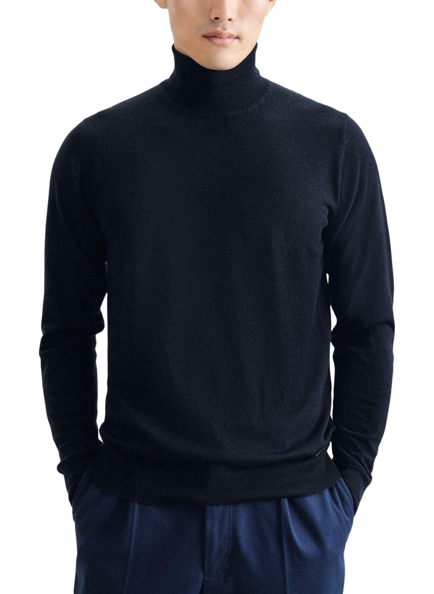 Wool polo neck sweater SEIDENSTICKER Blue