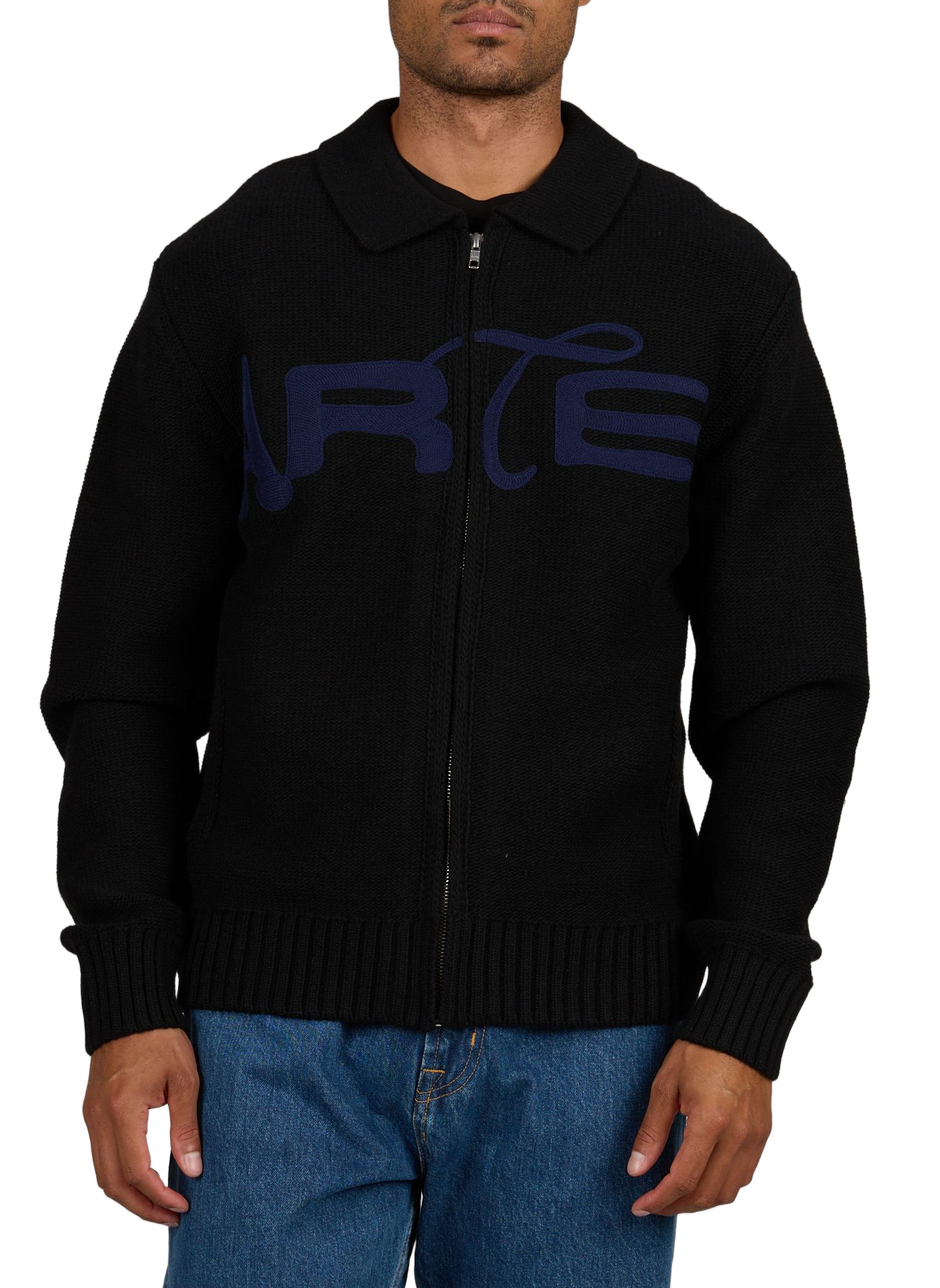 Knit logo wool blend vest ARTE ANTWERP Black