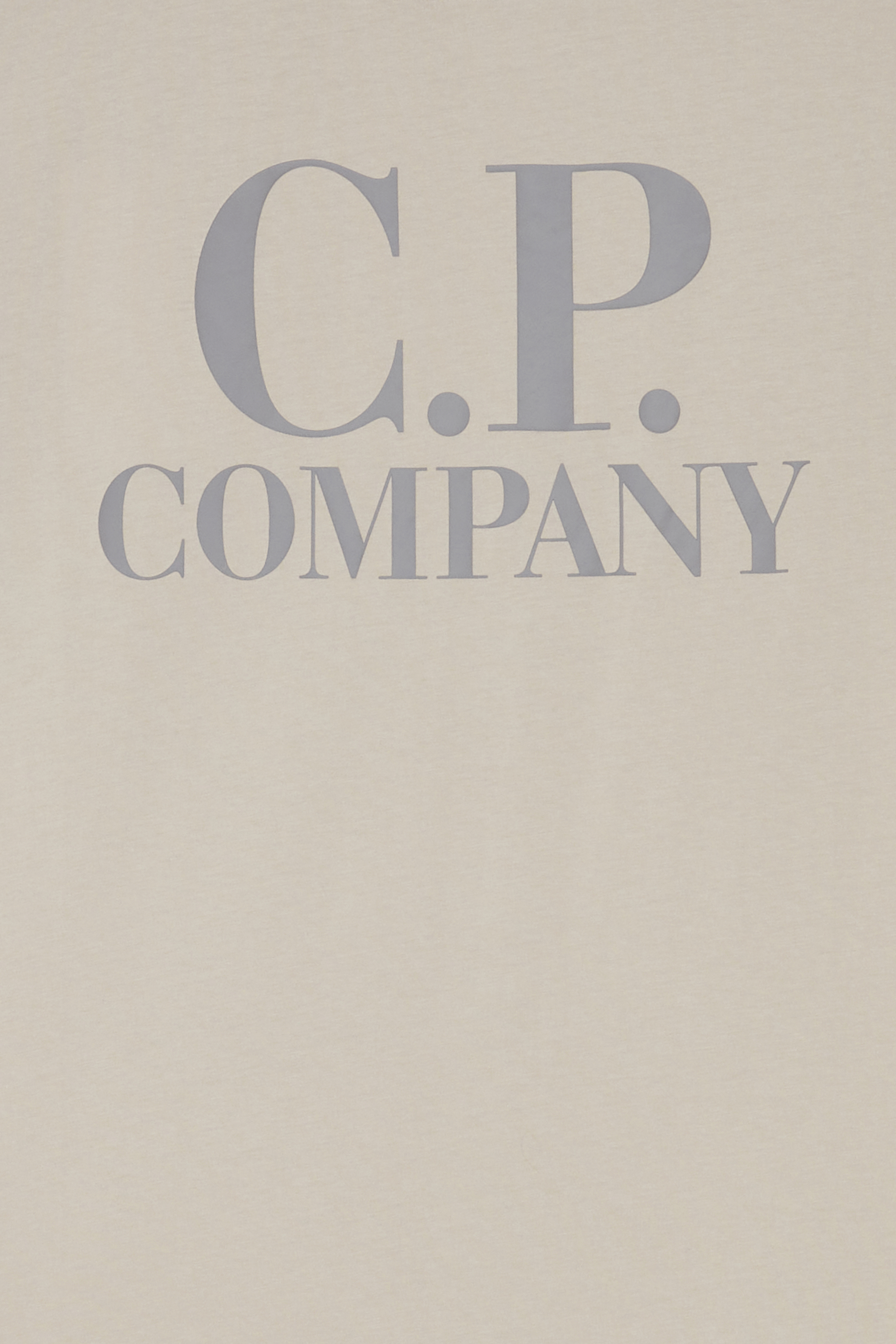 T-shirt 30/1 jersey short sleeve logo t-shirt CP COMPANY Beige