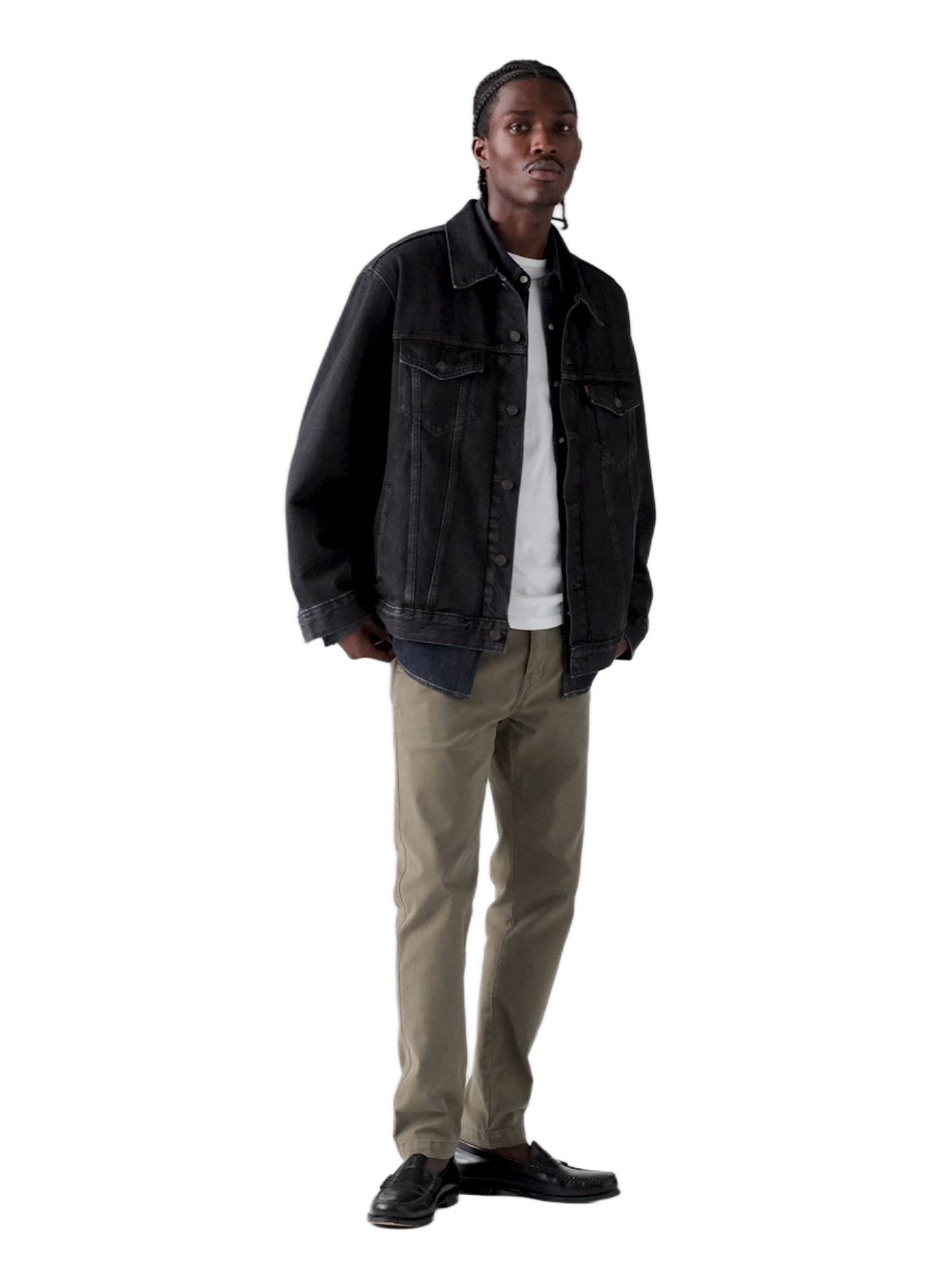 Straight cotton denim jacket | Green LEVI'S Men