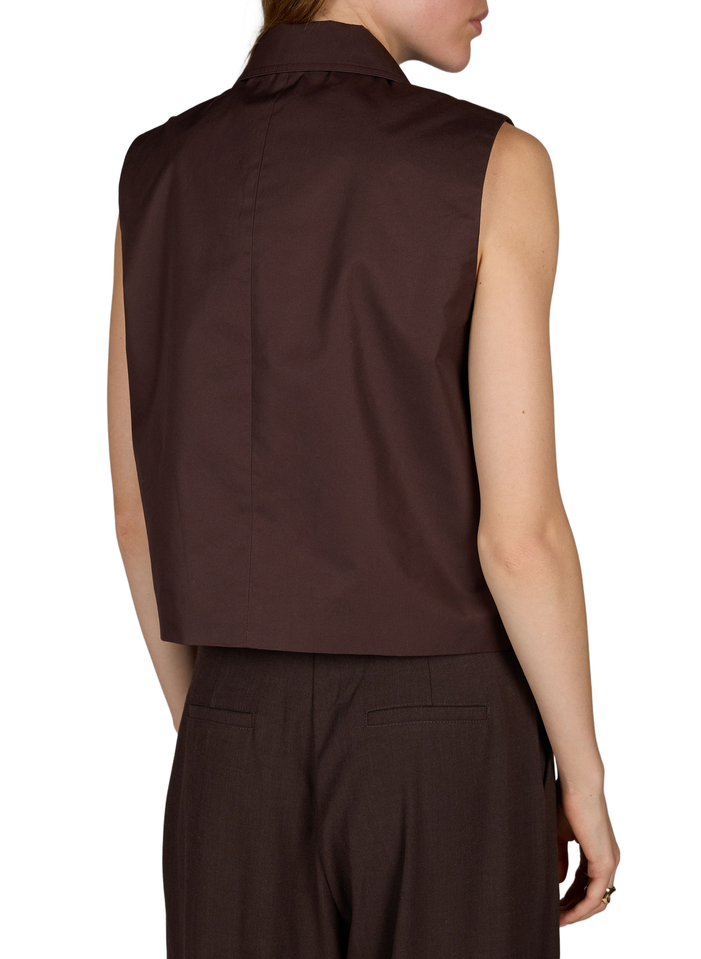Gerade geschnittene Roufransiska Jacke aus Baumwollmischung ROUGE EDIT Braun