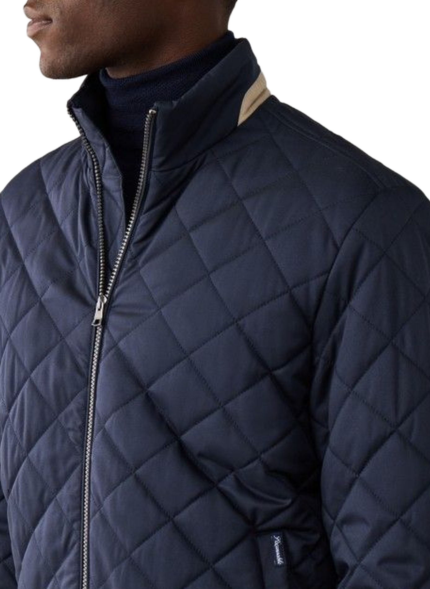 Padded high-neck jacket FACONNABLE Blue