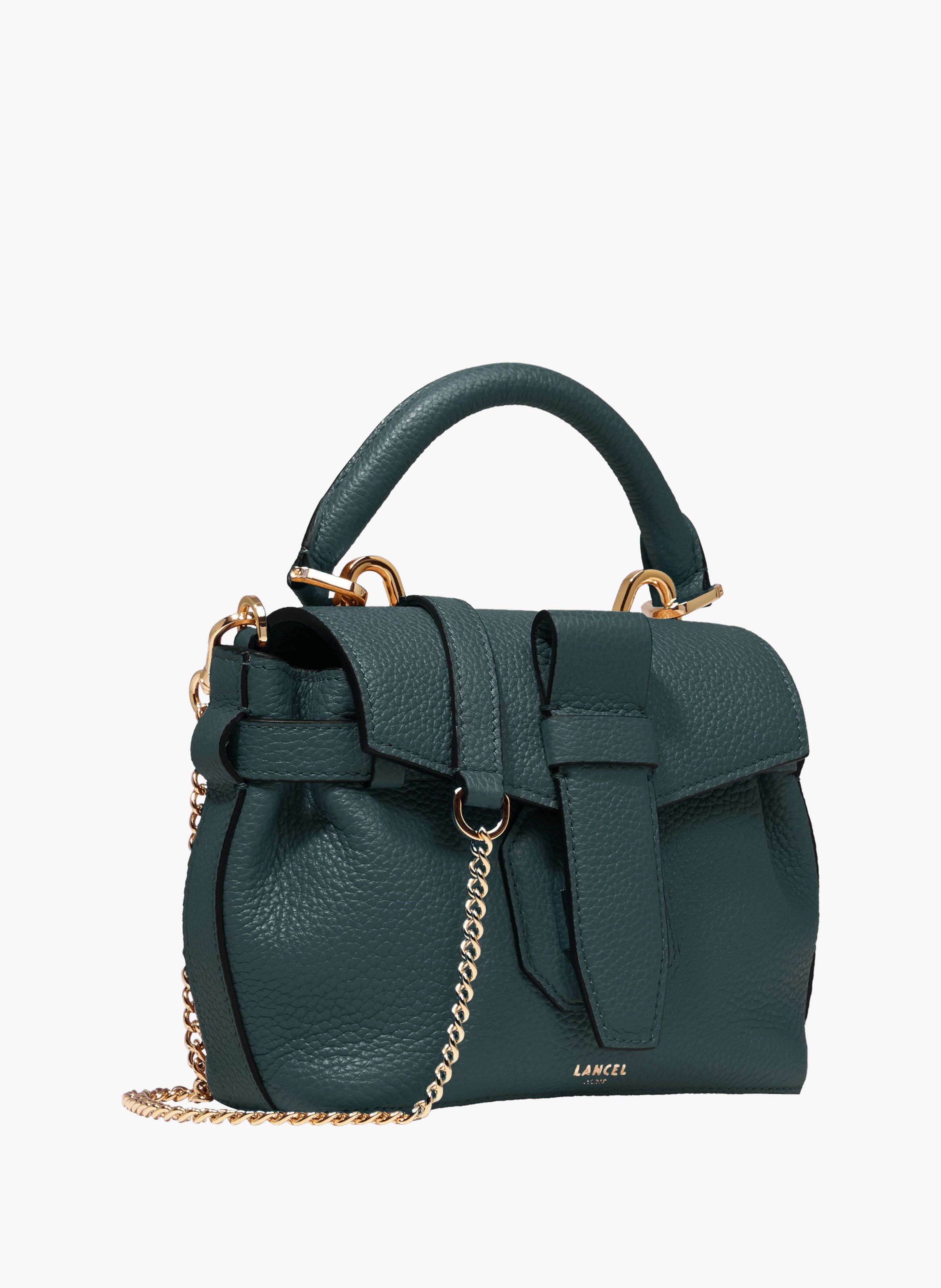 Sac à main mini LANCEL Vert