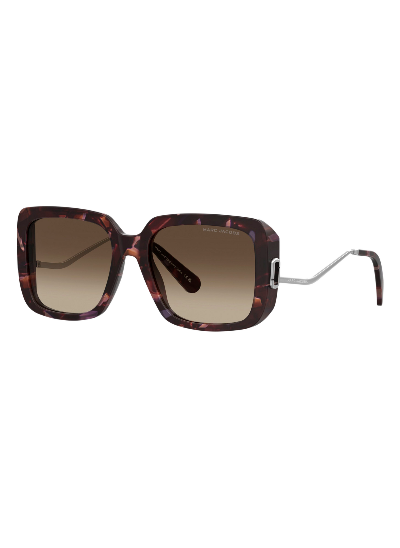 Lunettes de soleil The J Marc Square MARC JACOBS Marron