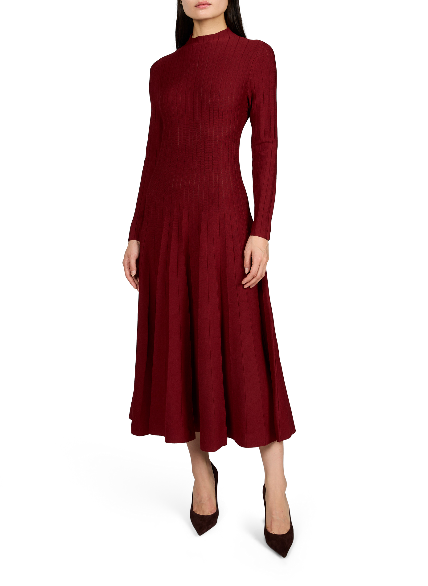 Knitted maxi dress ADOLFO DOMINGUEZ Red