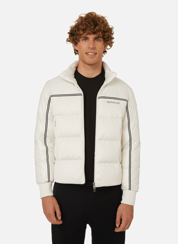 MONCLER Michael coat with logo  White