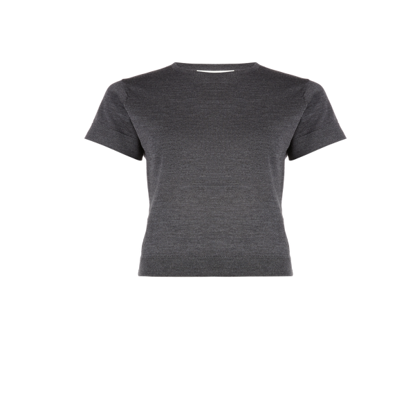 Shop Saison 1865 Wool T-shirt In Grey