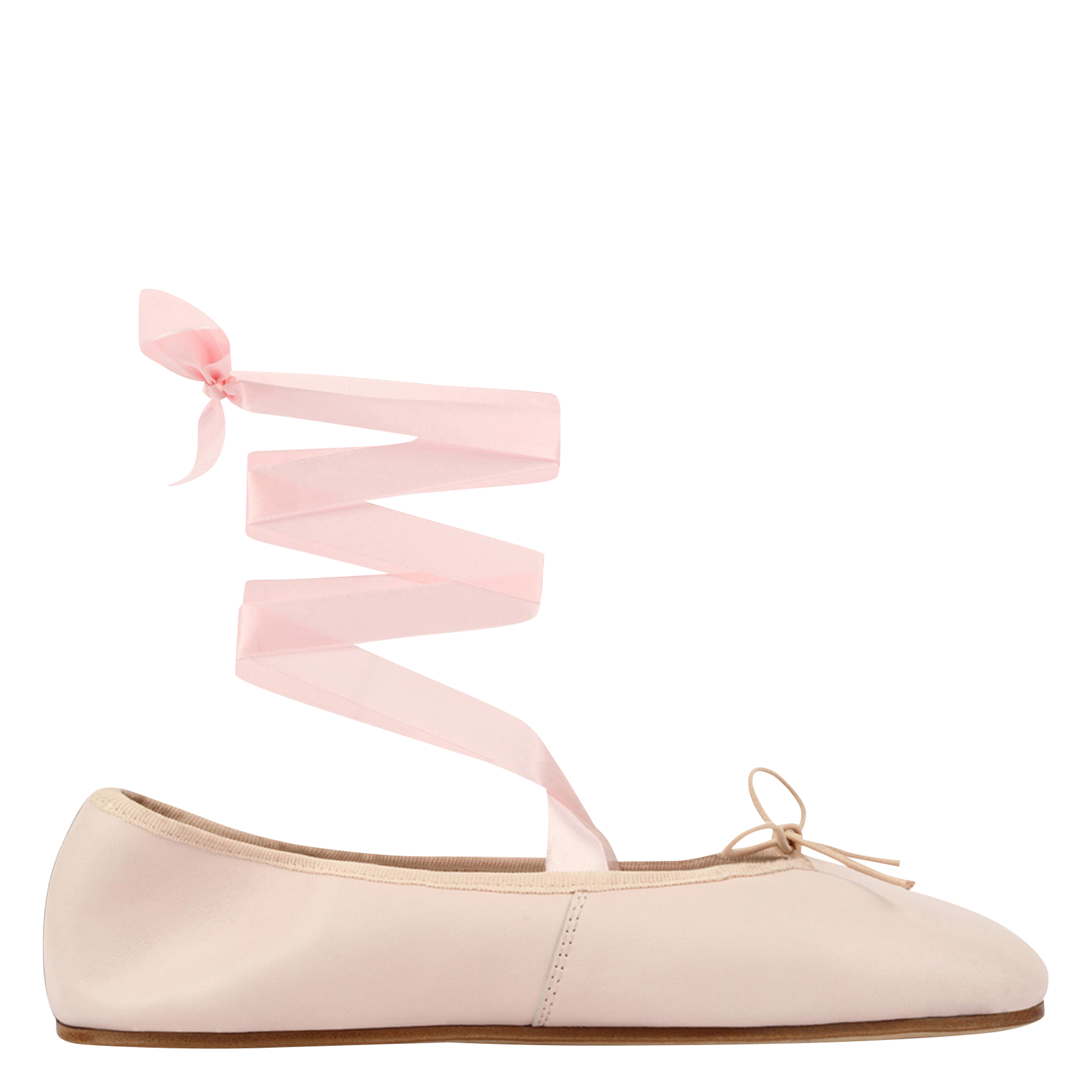 Ballerines à lacets en cuir sophia REPETTO Rose