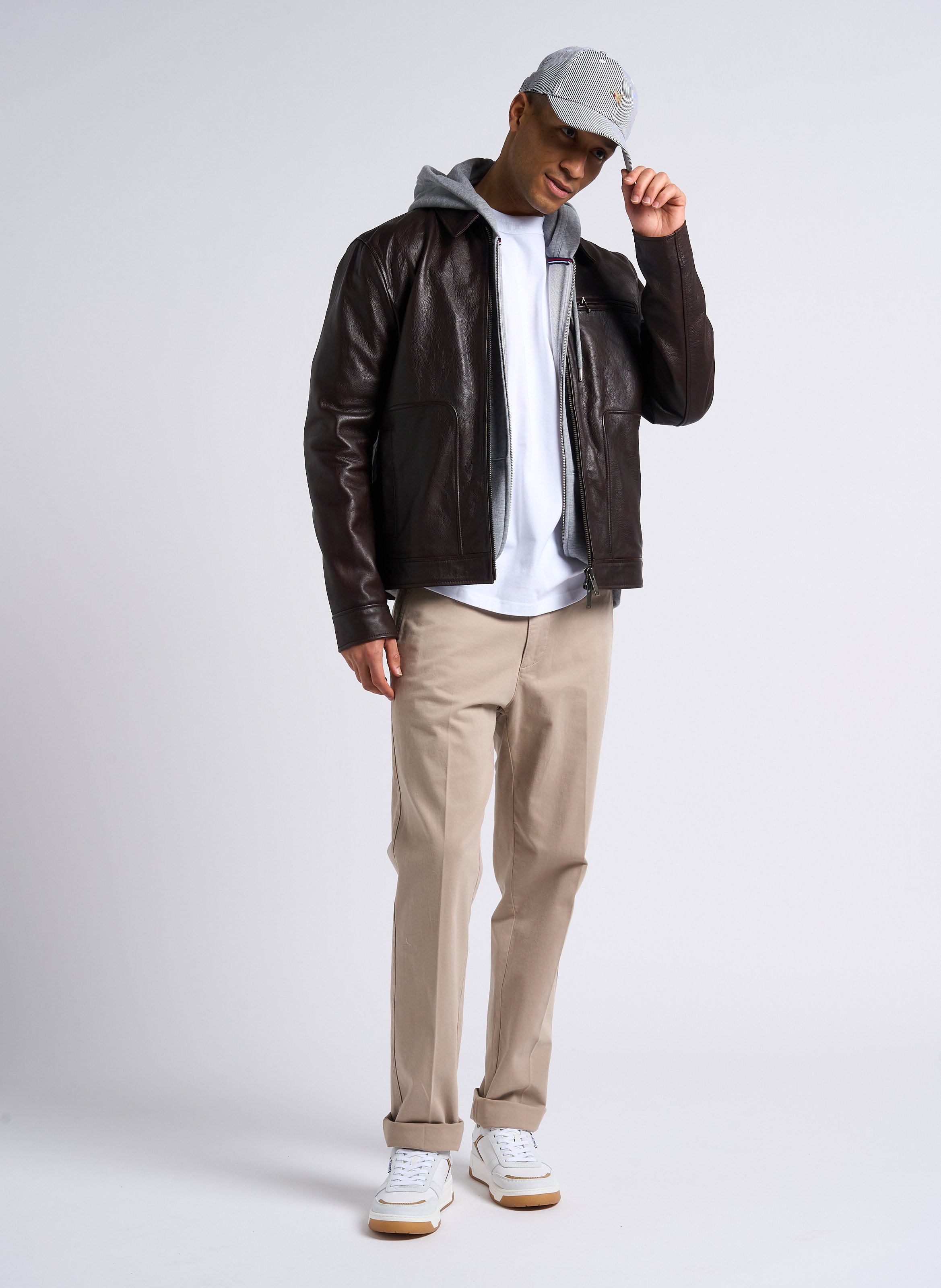 Tee-shirt droit ras du cou en coton bio callac ARMOR-LUX Blanc