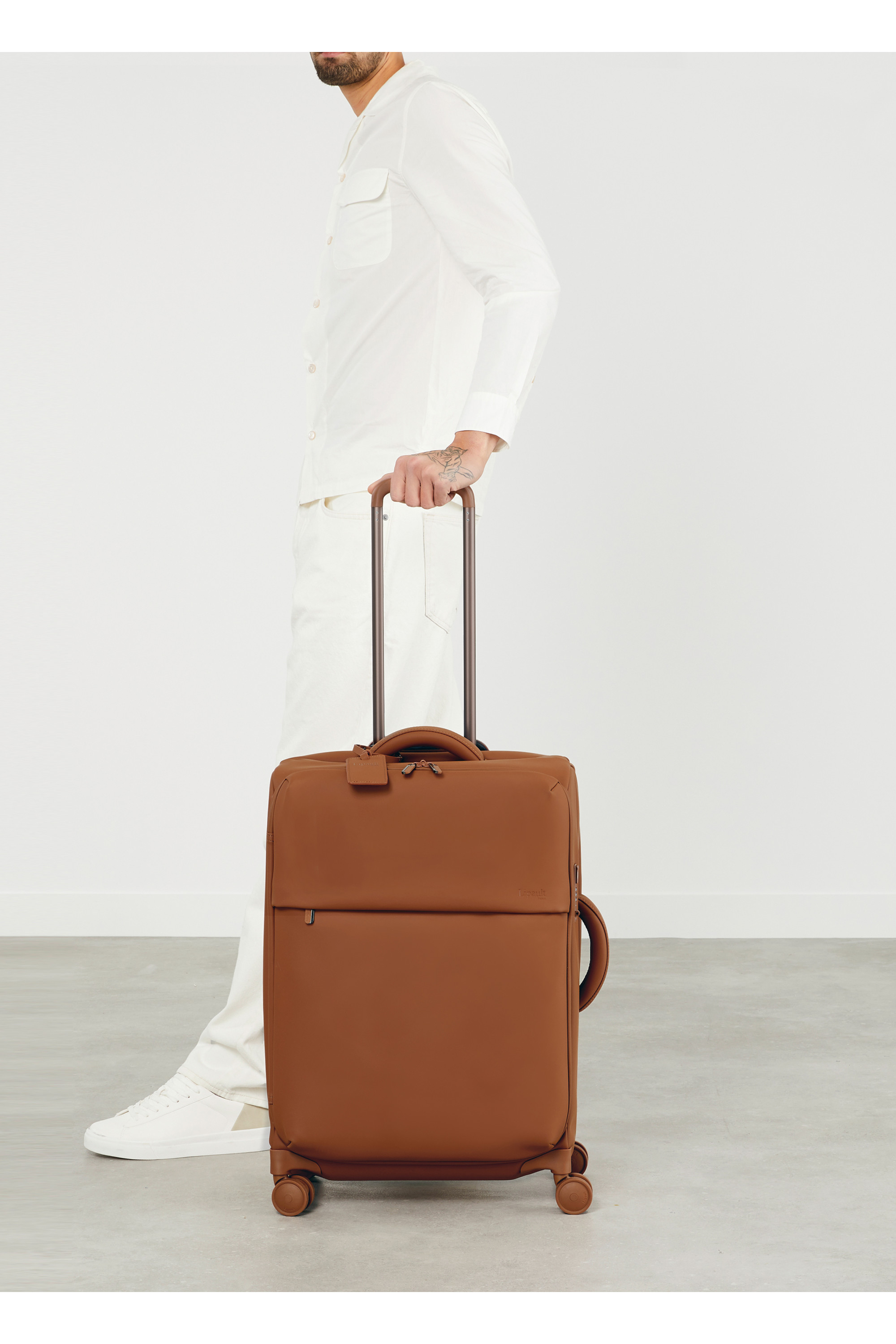 Lost in berlin valise 4 roues taille m LIPAULT PARIS Marron