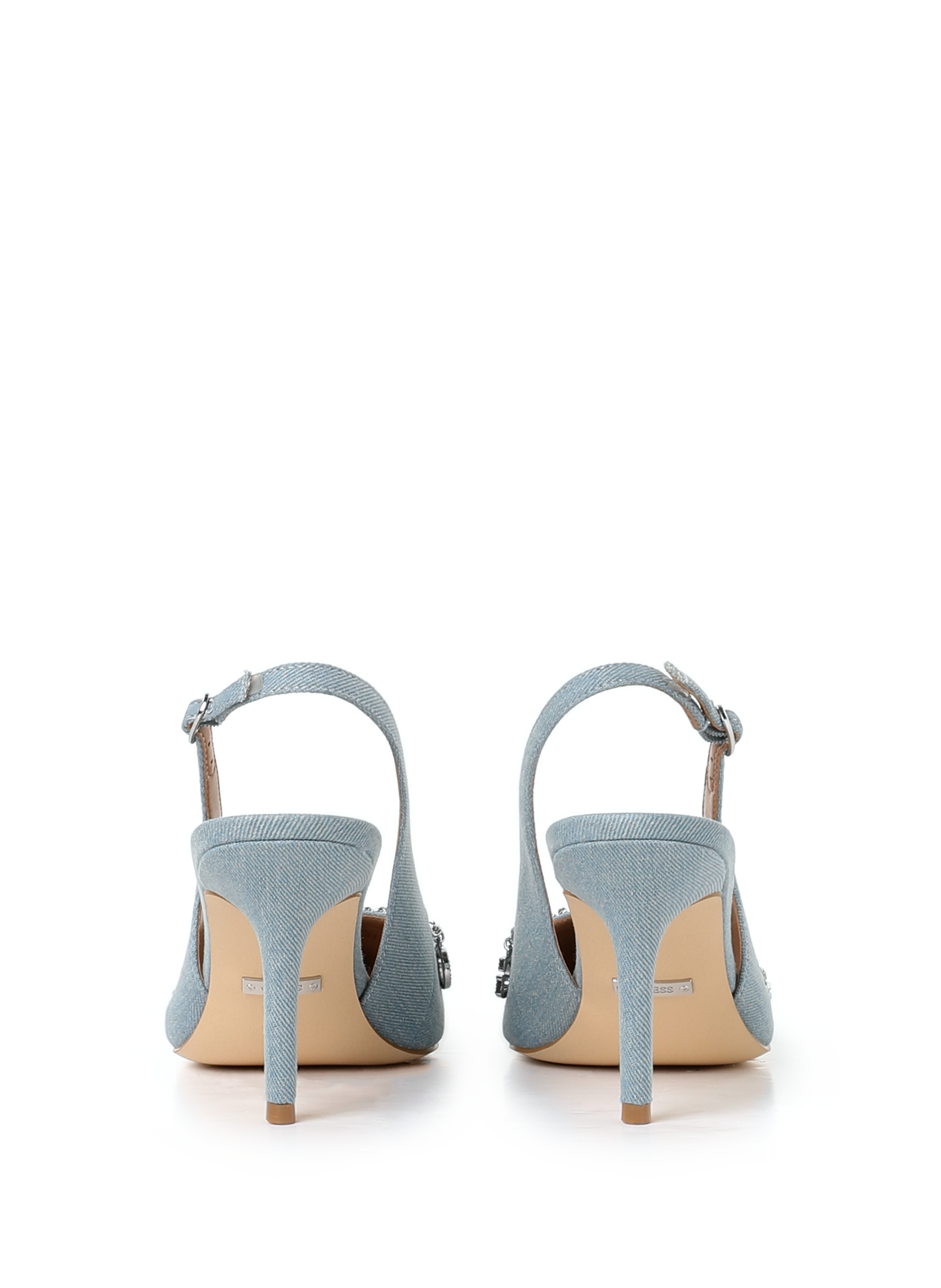 Escarpins en jean Naska GUESS Bleu