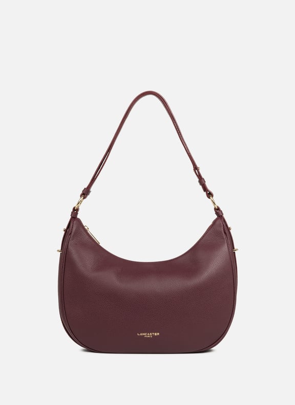 Grand sac besace - milano aria Rouge by LANCASTER LANCASTER Grand sac besace - milano aria Rouge