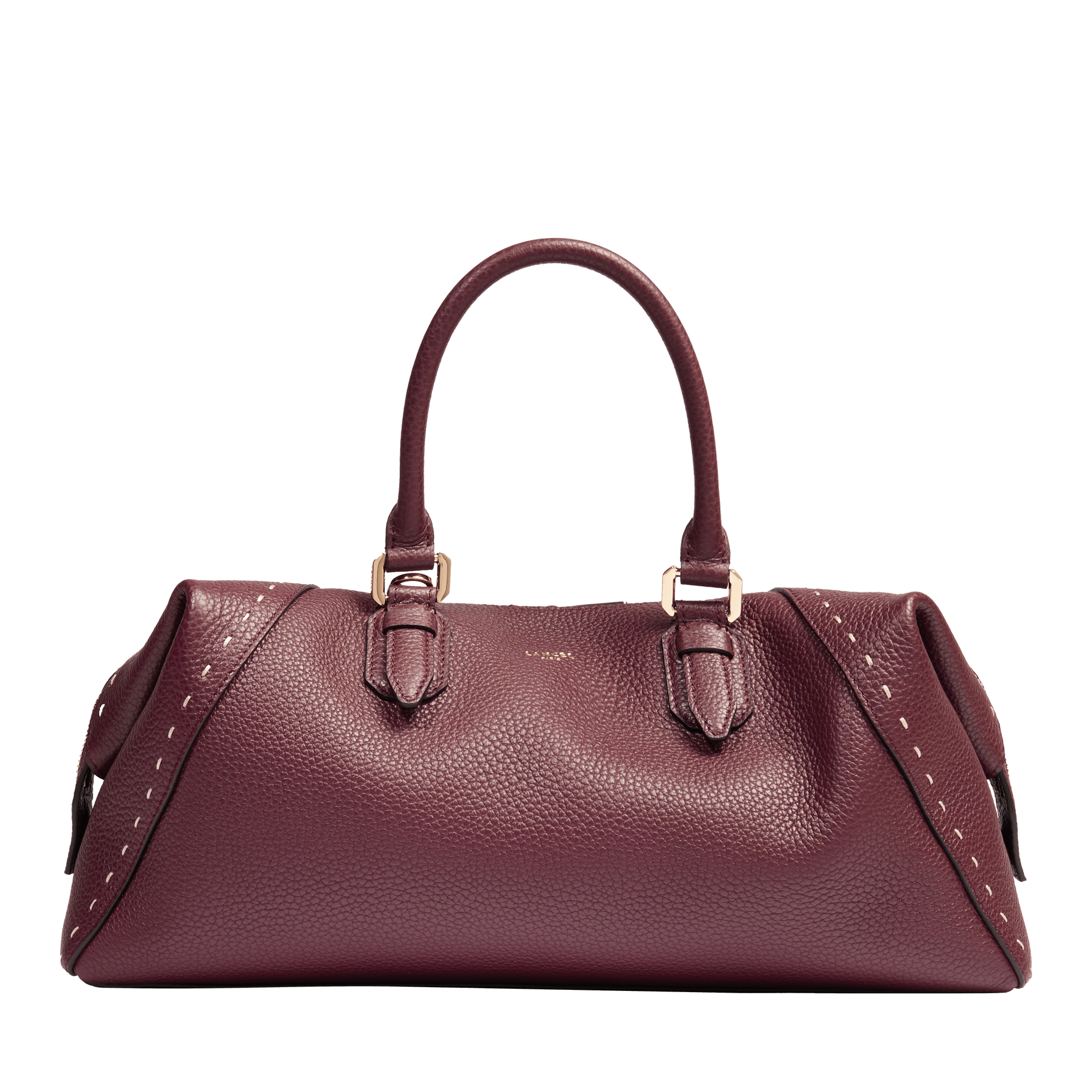 Sac boston zippé charlie de lancel en cuir LANCEL Violet