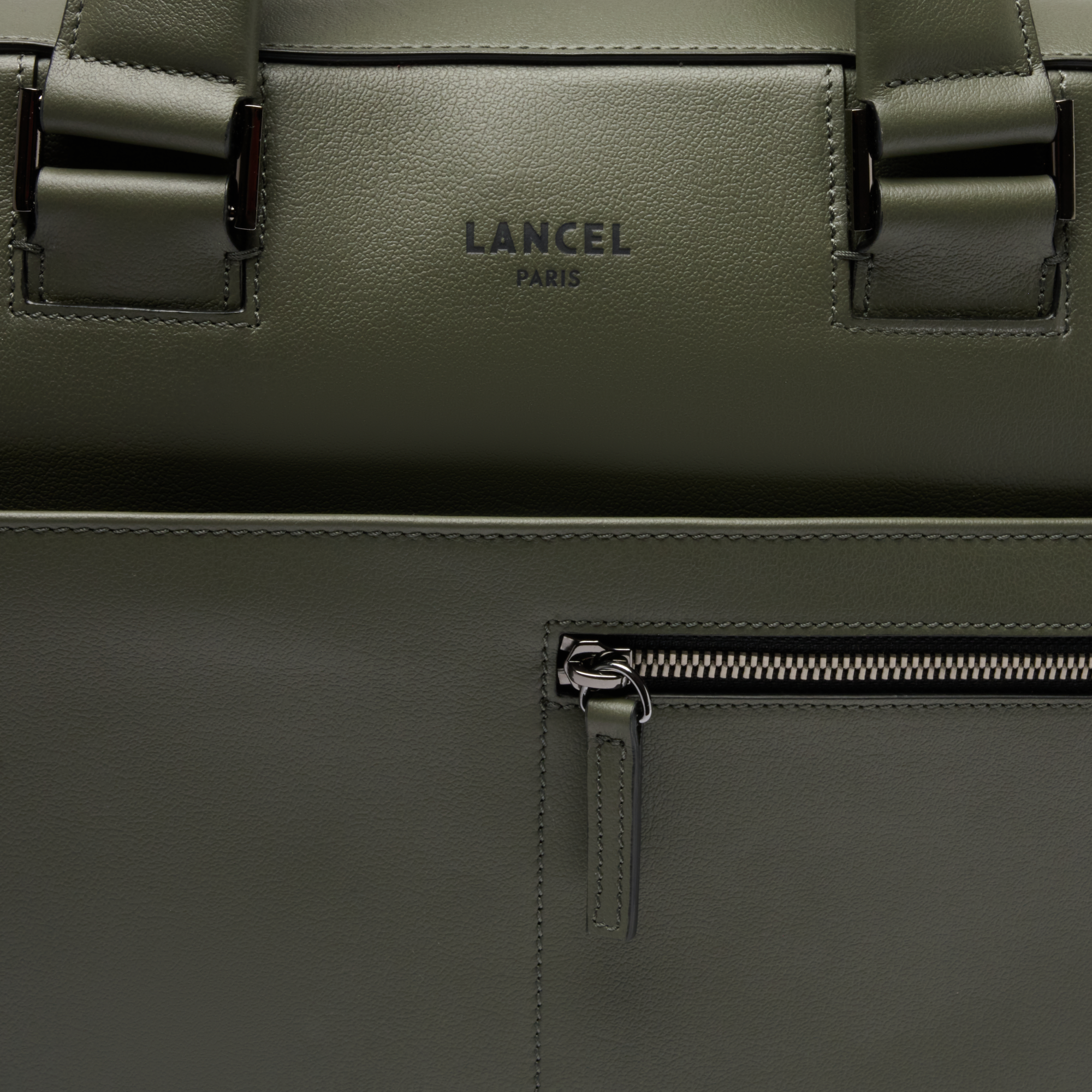 Porte-documents 14" max de lancel en cuir LANCEL Gris