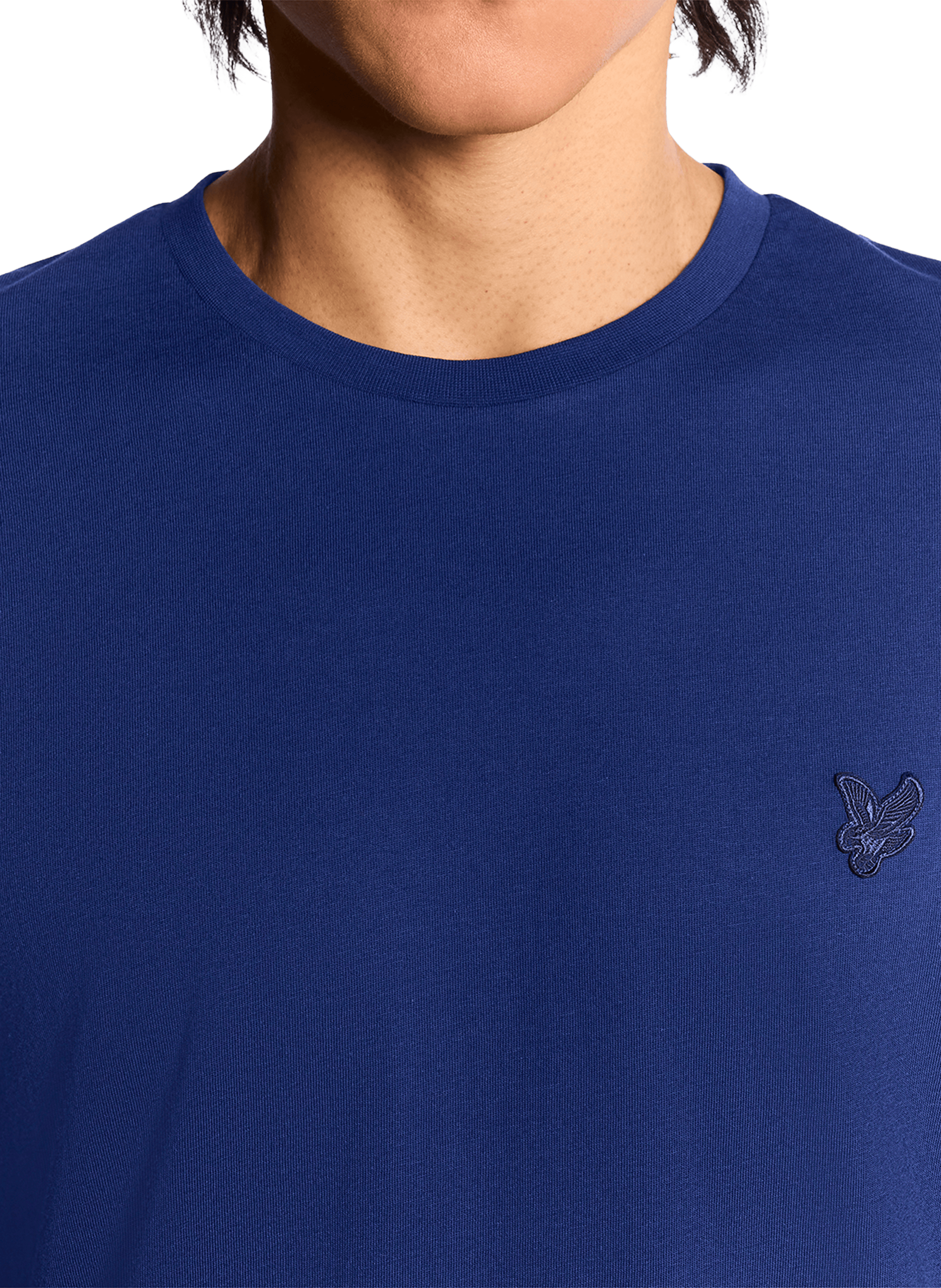 T-shirt à col rond en coton LYLE & SCOTT Bleu