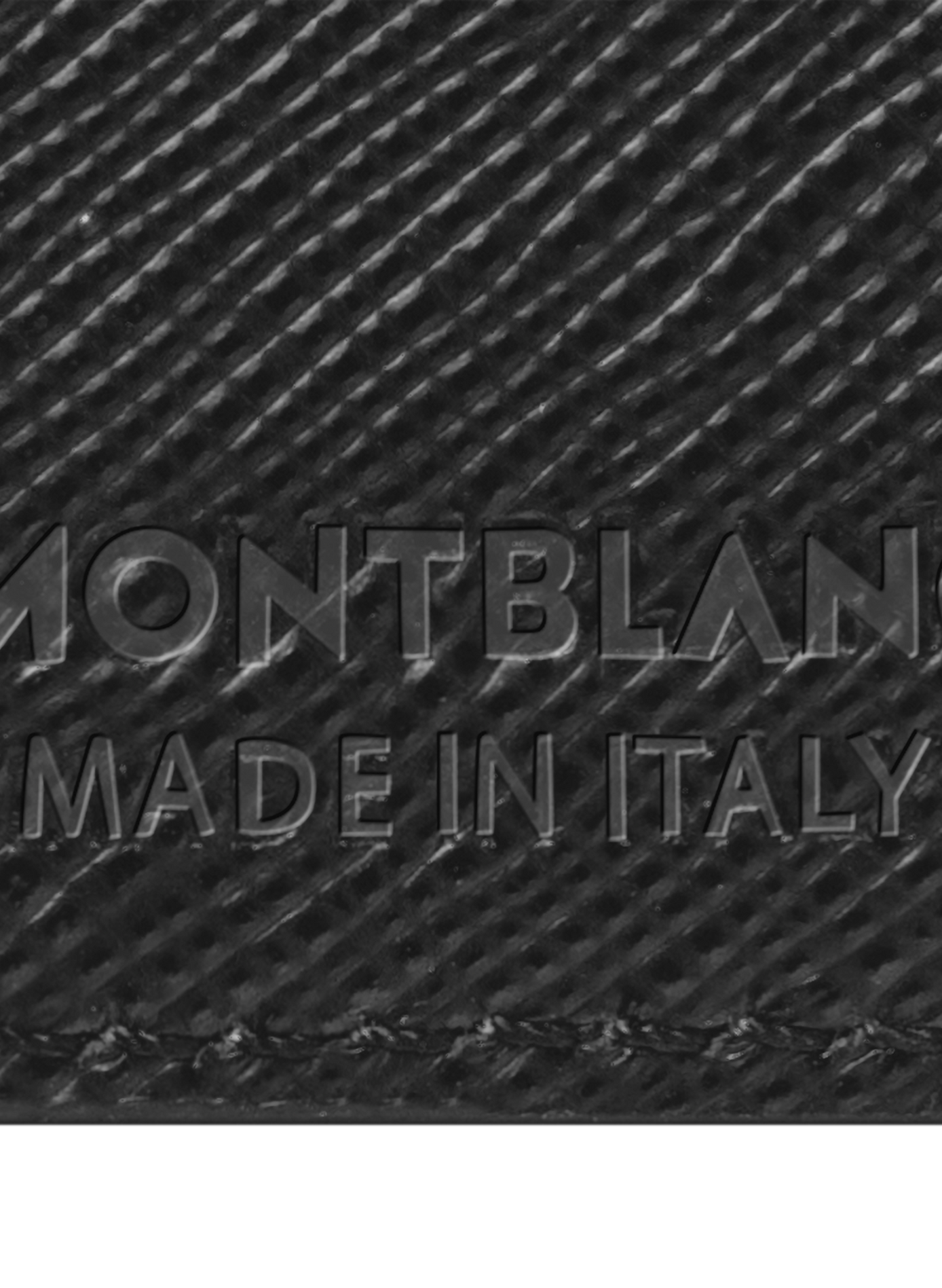 Textured leather passport holder MONTBLANC Black