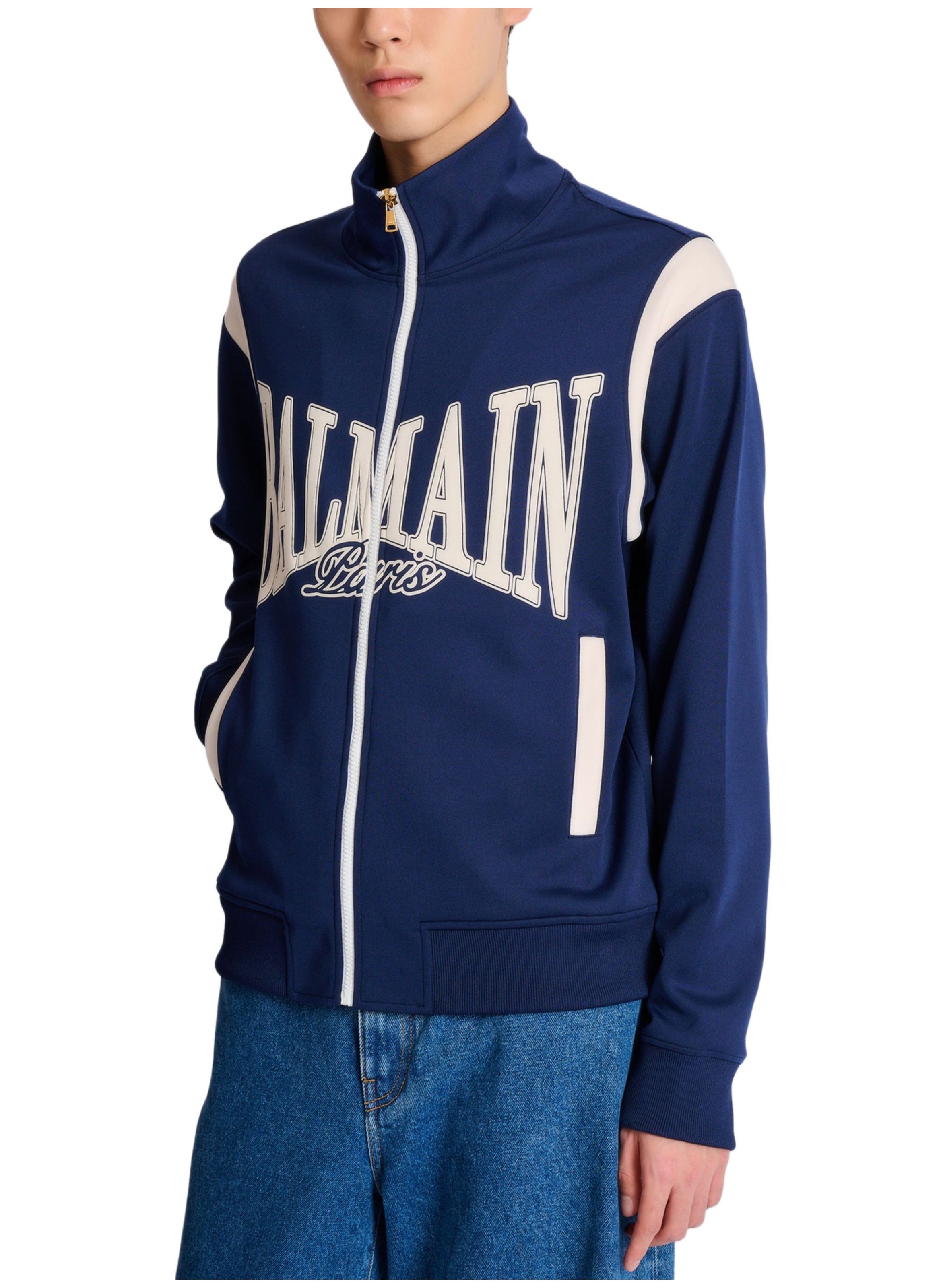 Veste sportive zippée balmain college BALMAIN Bleu