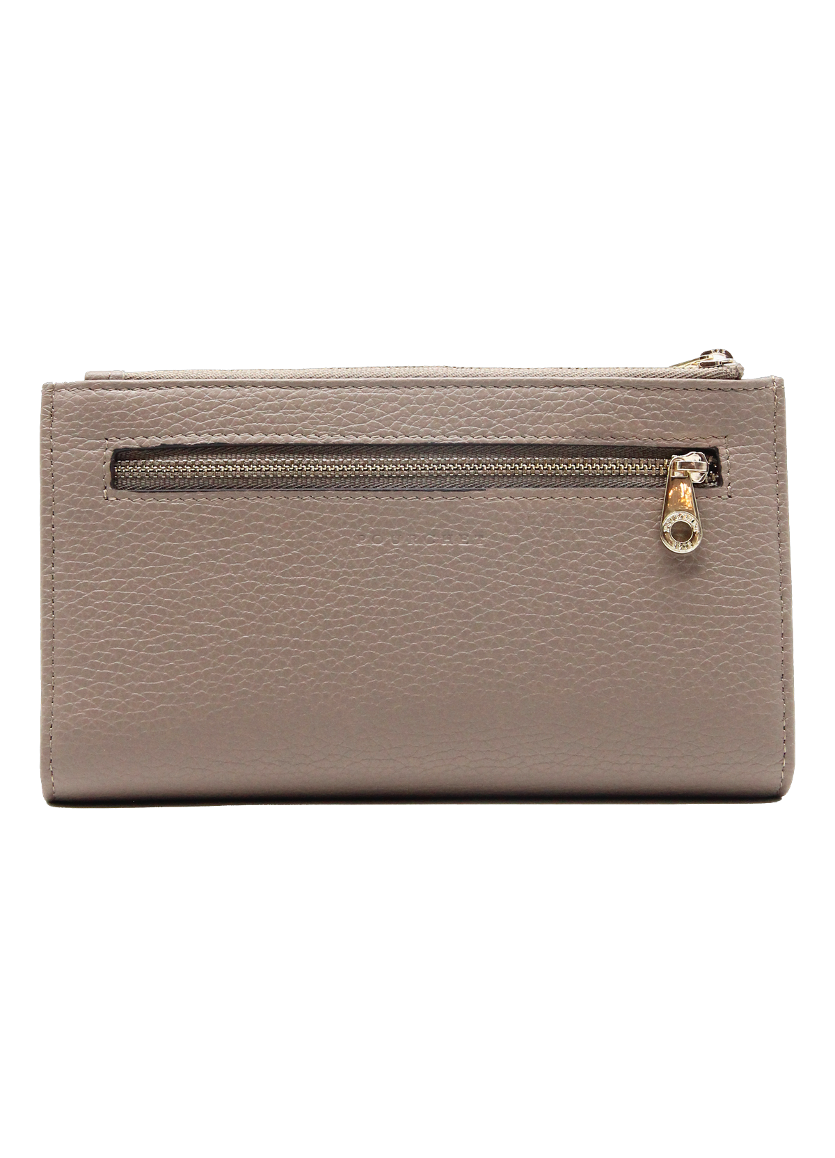 Hebdo | portefeuille compagnon gm en cuir de veau grainé POURCHET Marron