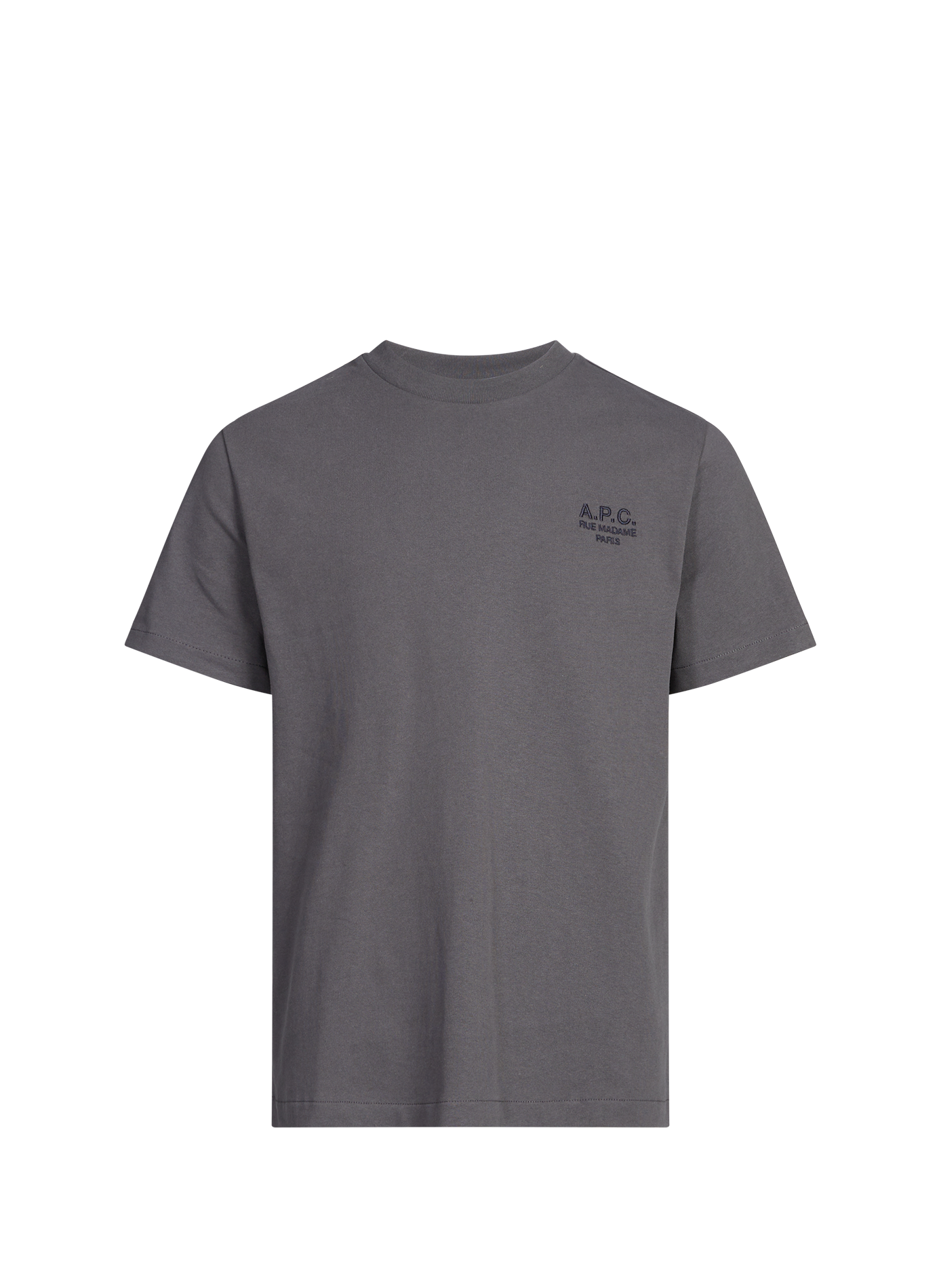 T-shirt à col rond en coton A.P.C. Noir