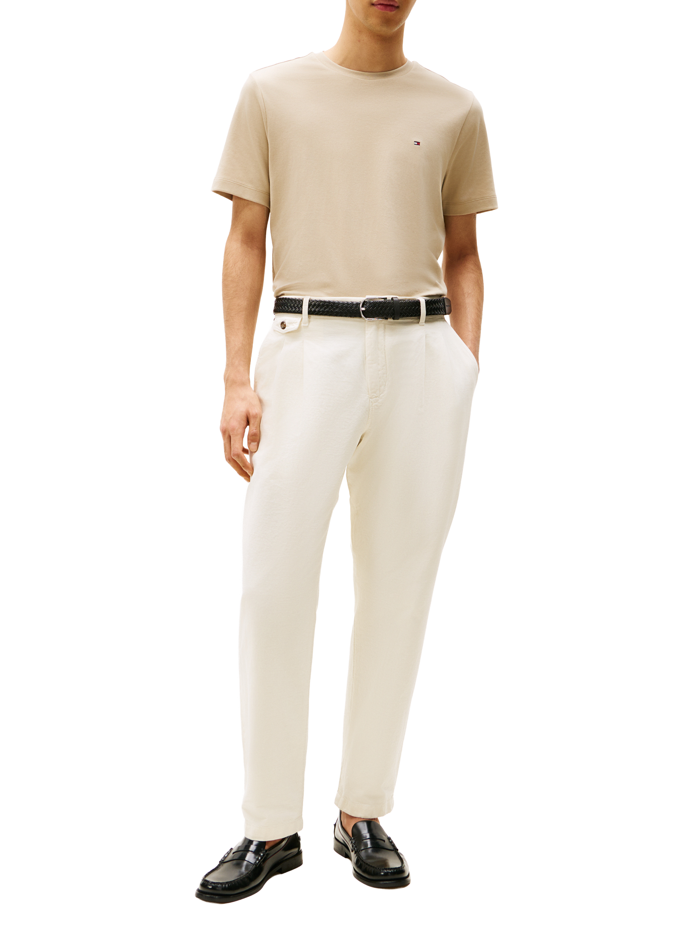 Classic Cotton T-Shirt TOMMY HILFIGER Beige