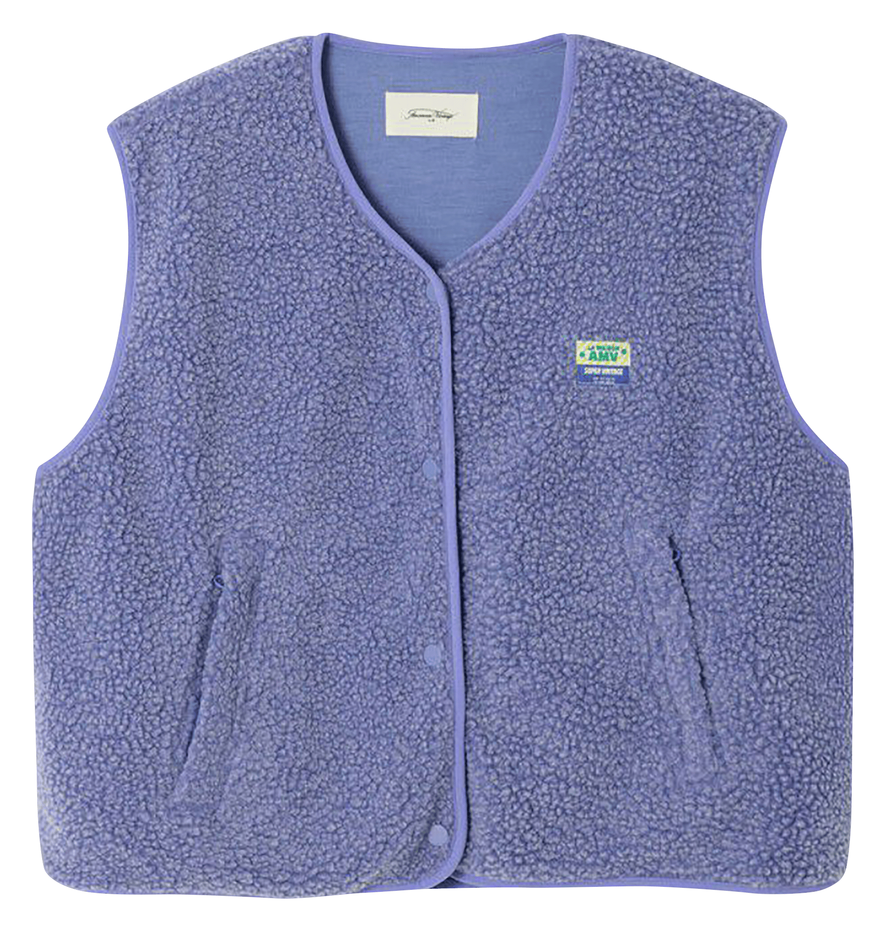 Gilet col rond molletonné sans manches hoktown Bleu