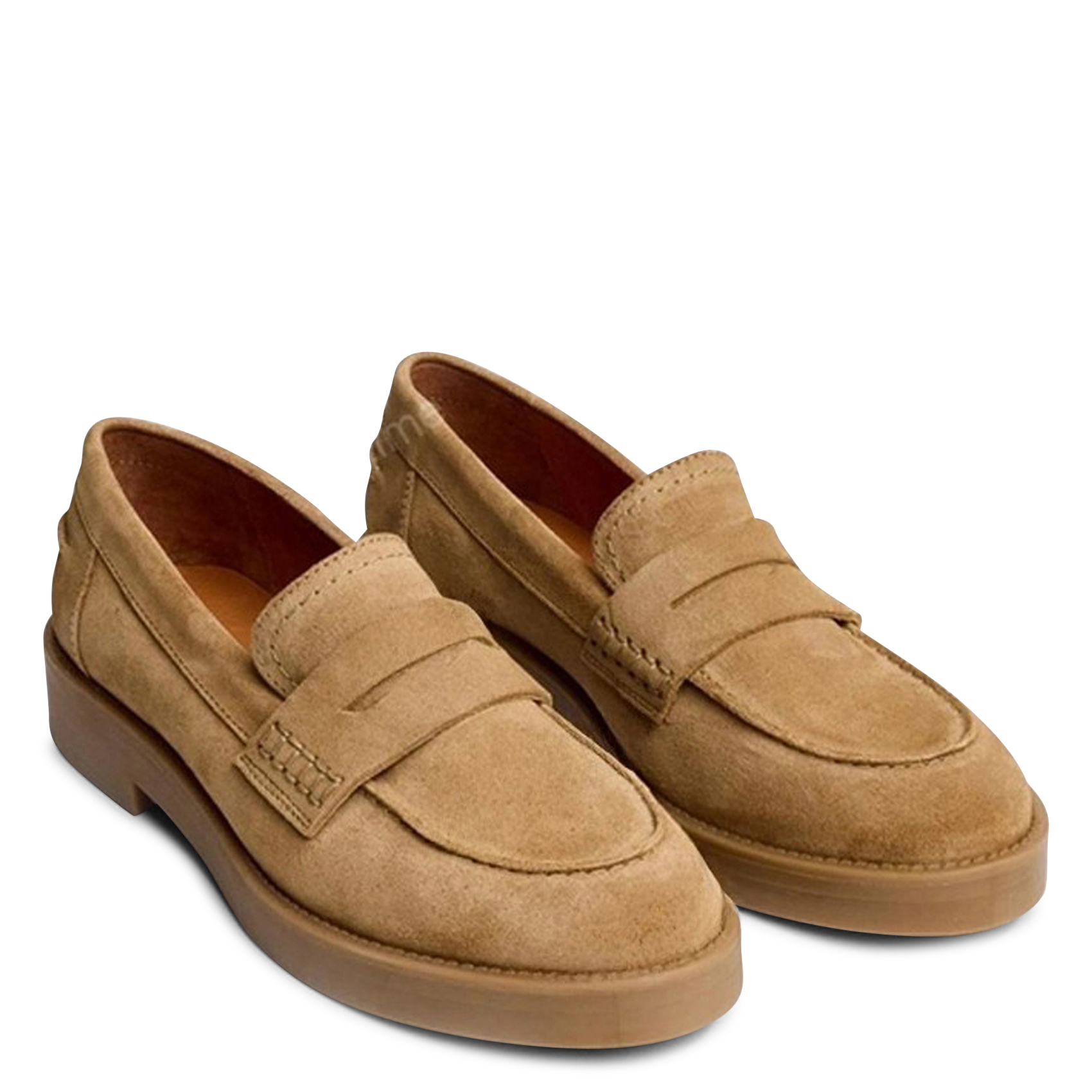 Mocassins en cuir velours mirna JONAK Marron