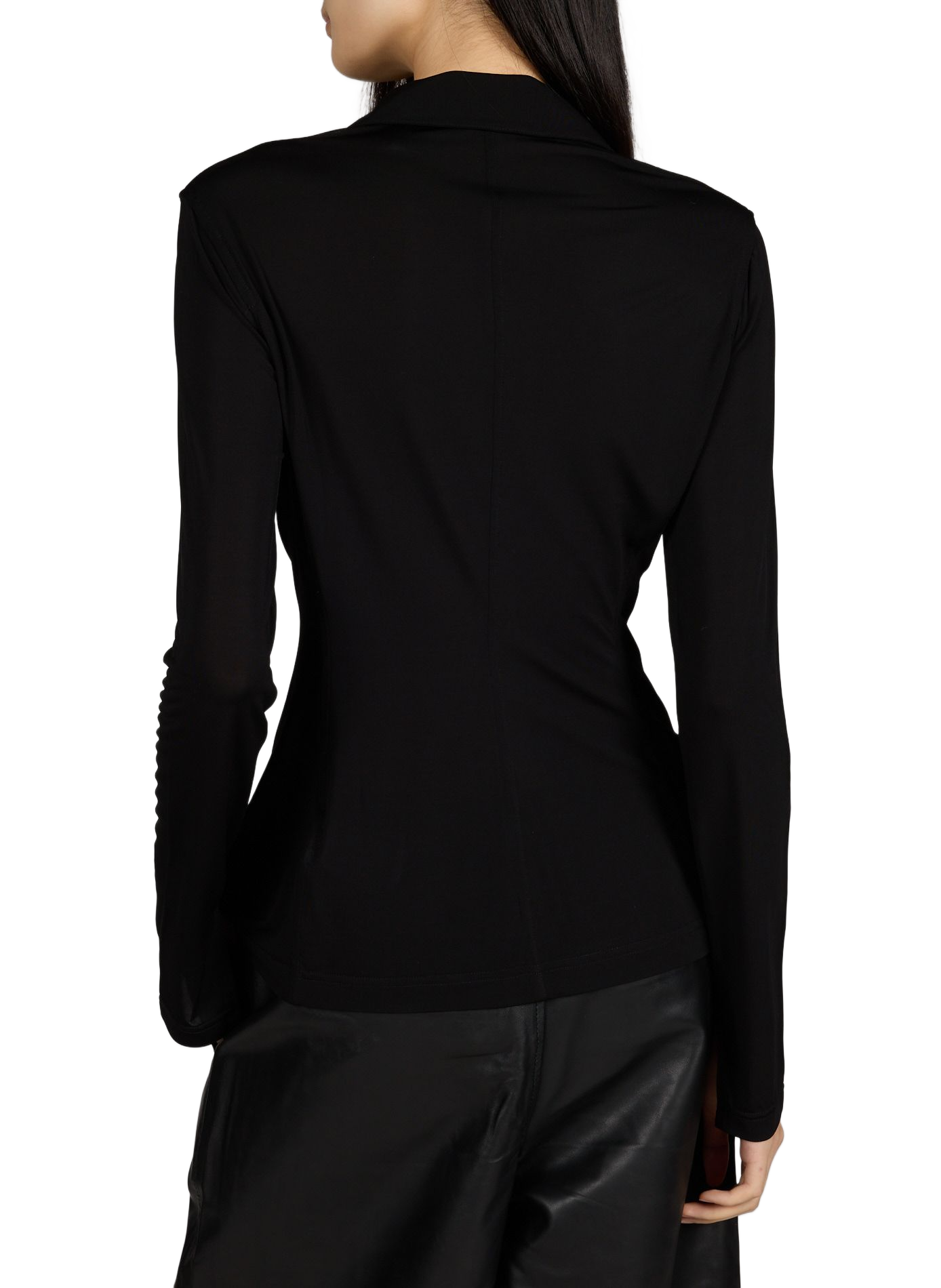 Shirt with a tailored collar HELMUT LANG Black