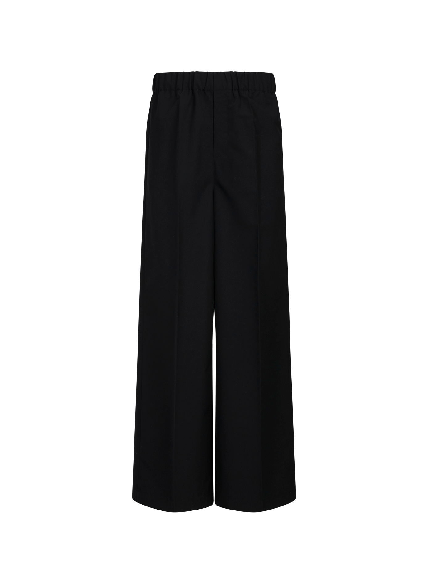 Pantalon large en laine mélangée SEAN SUEN Noir