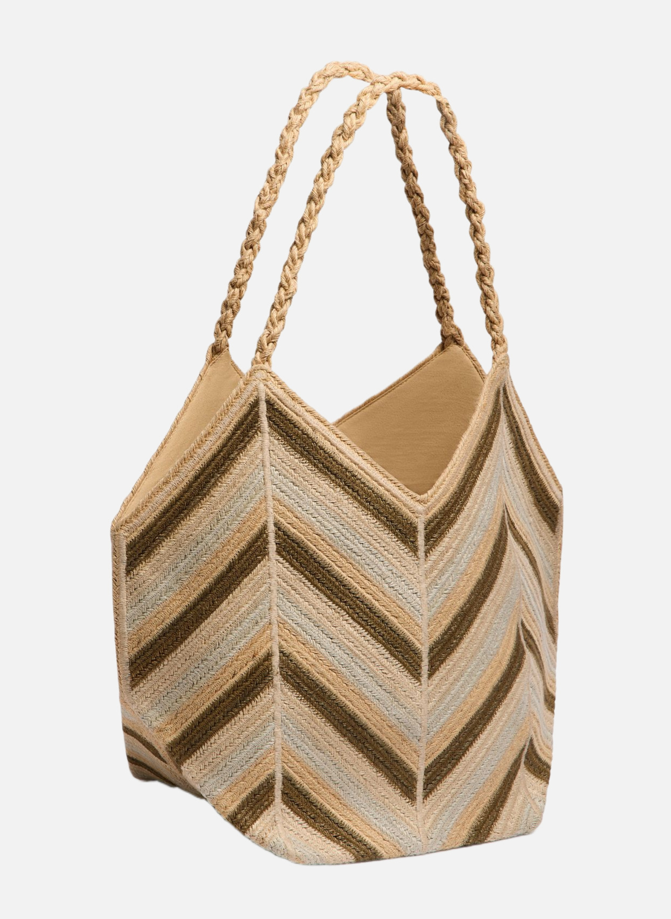 Panier en jute VANESSA BRUNO Vert