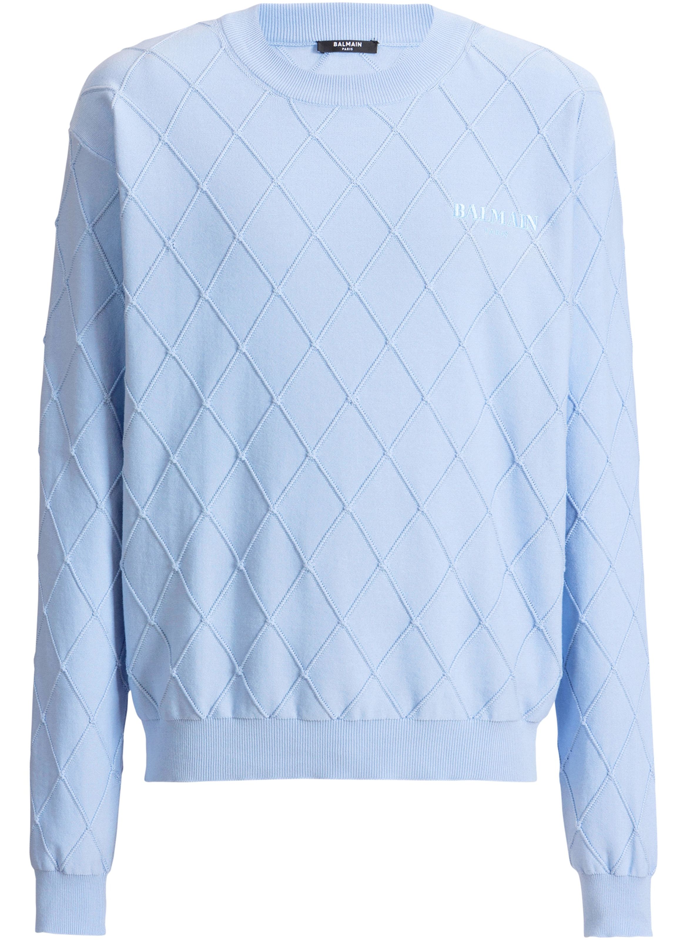 Pull balmain vintage en maille BALMAIN Bleu