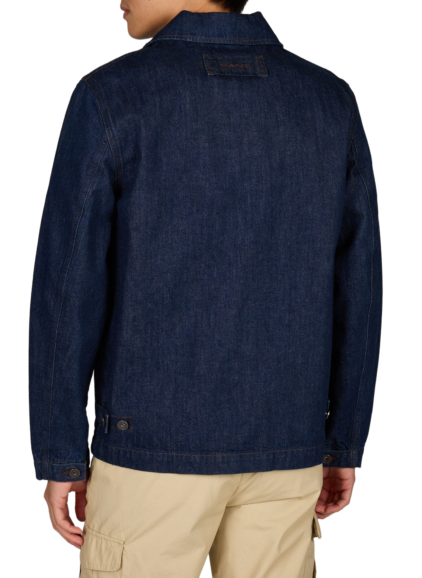 Regular fit denim jacket in cotton GANT Blue