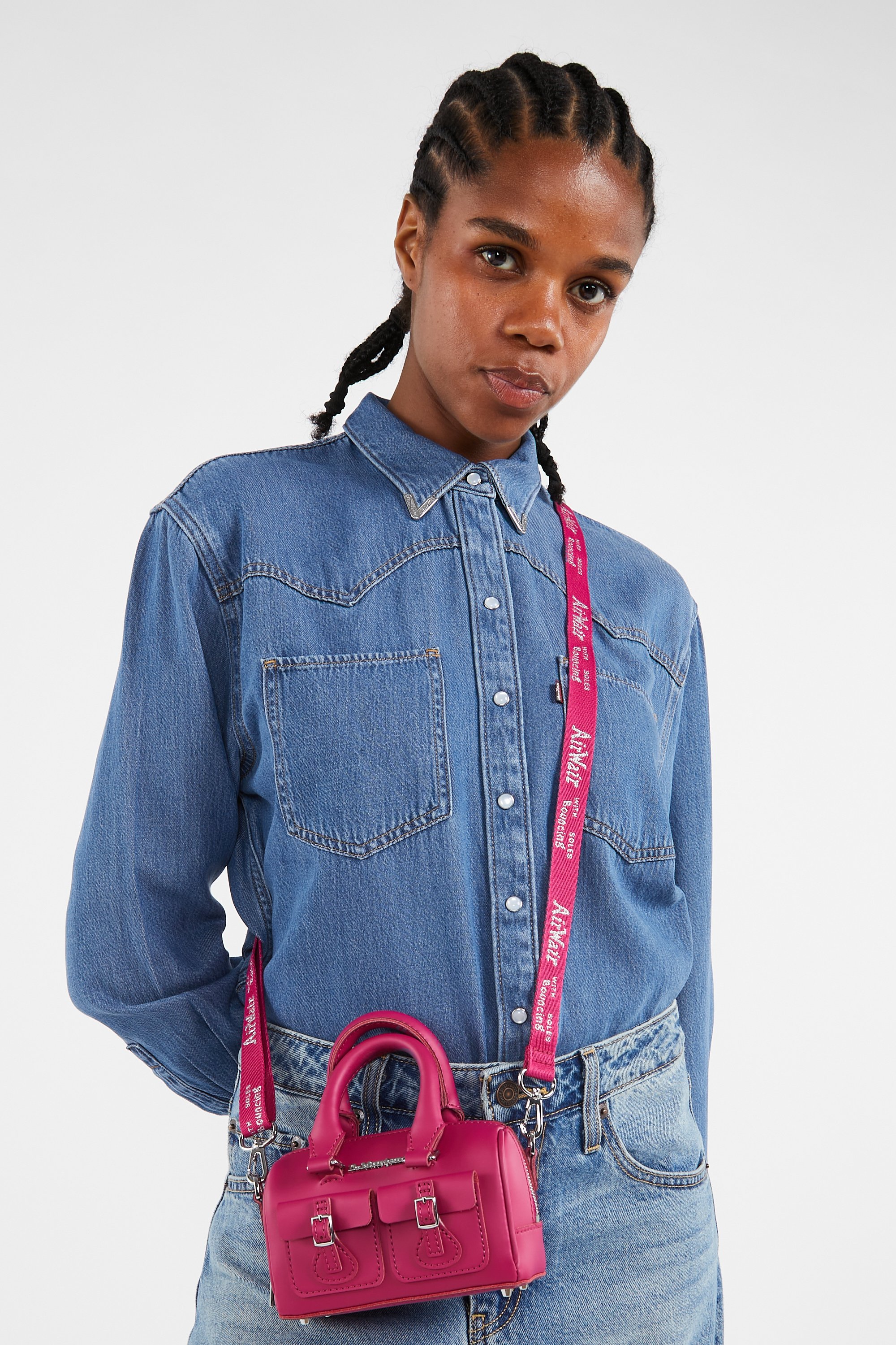 Sac à main mini top handle DR. MARTENS Rose