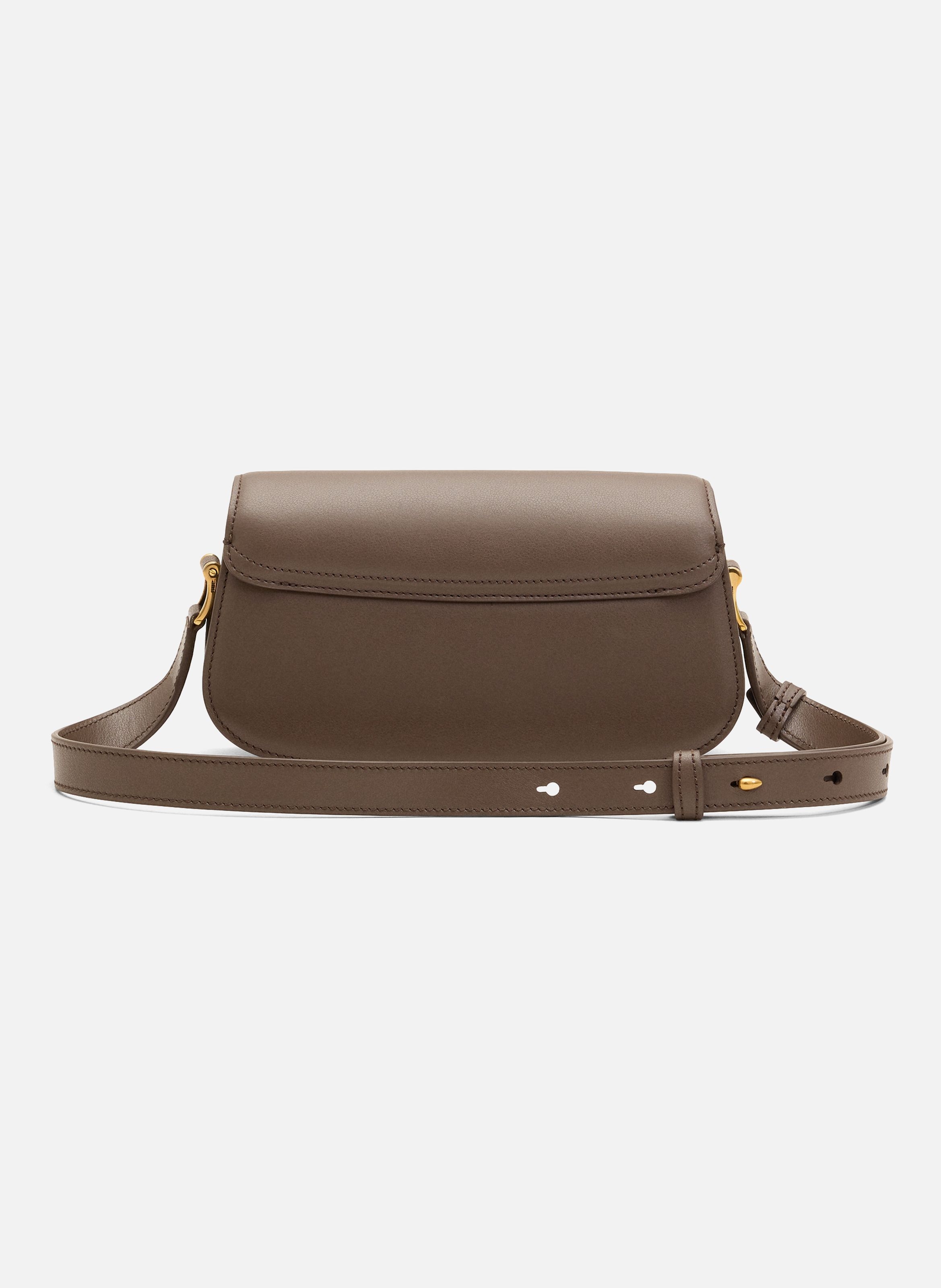 Sac porté épaule paris paris unisexe en cuir de vachette AMI PARIS Marron