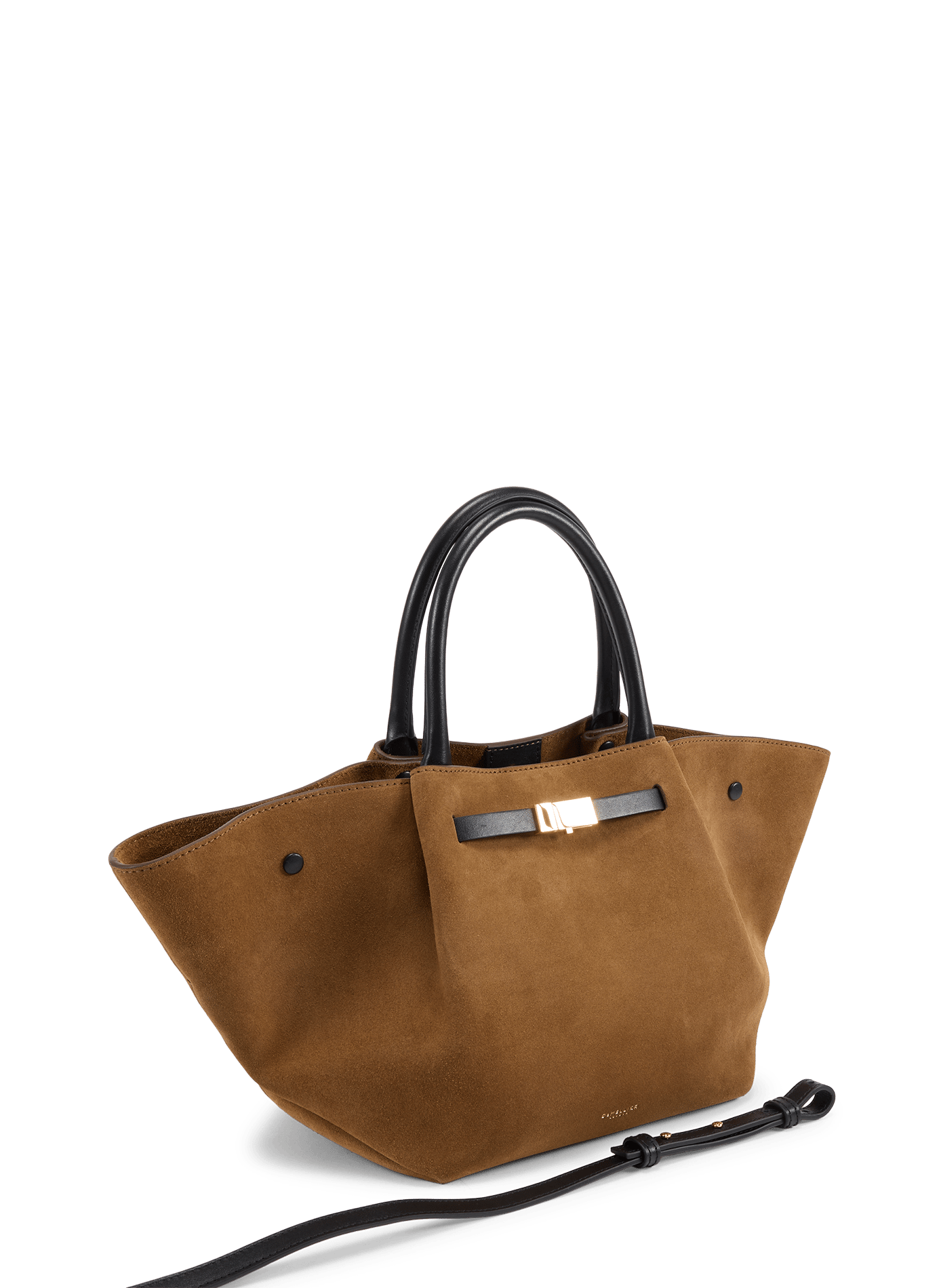Gestreifter Ledertasche DEMELLIER LONDON Beige