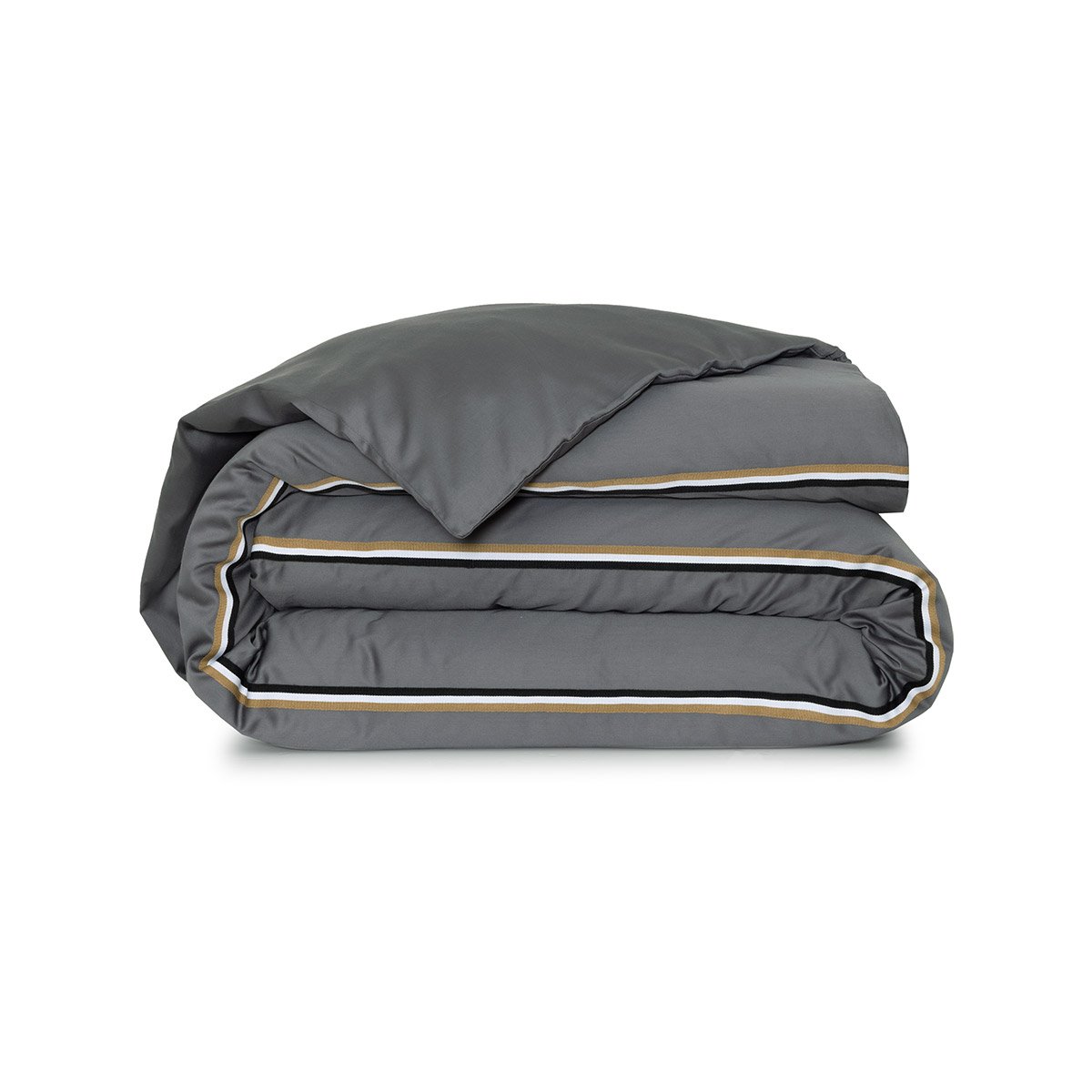 Housse de couette en satin de coton, b linea BOSS HOME Gris