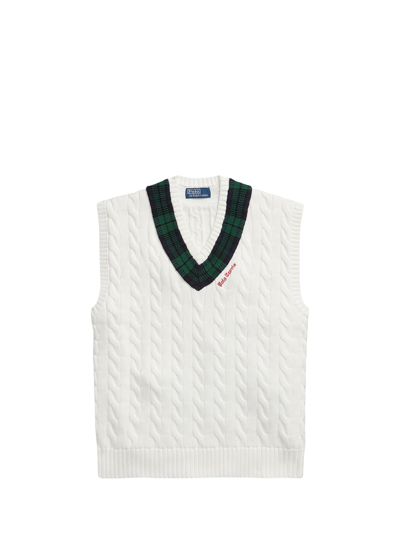 Sleeveless cotton knit sweater POLO RALPH LAUREN Beige